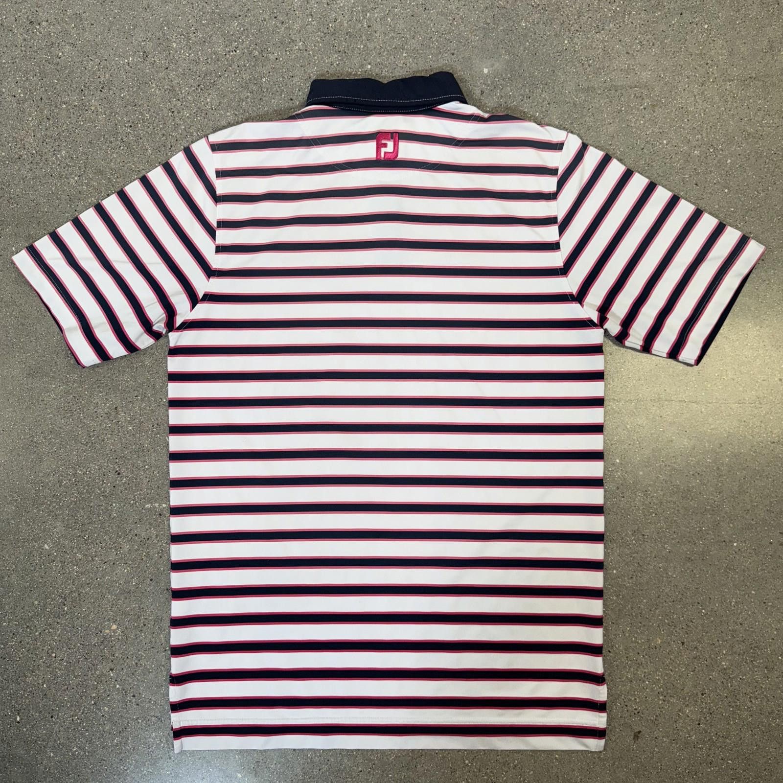 Footjoy FootJoy East Lake Golf Polo Shirt Mens Medium Striped Size ONE SIZE - 10 Thumbnail