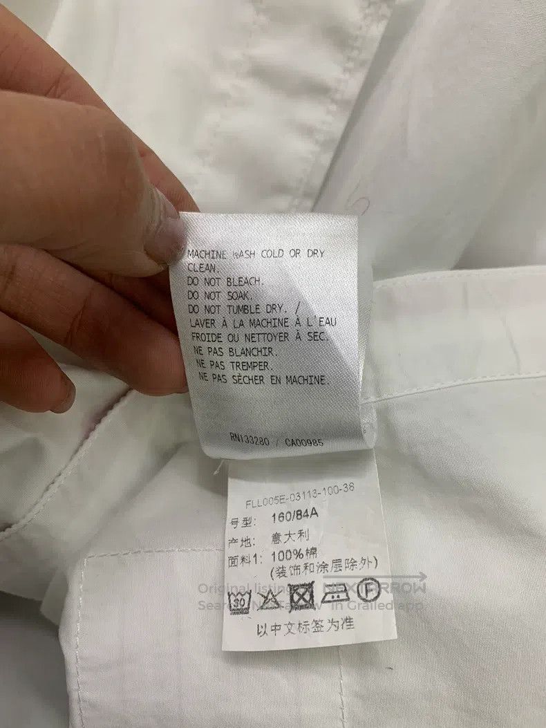Thom Browne Thom Browne White Long Sleeve Shirt Size XS / US 0-2 / IT 36-38 - 7 Thumbnail