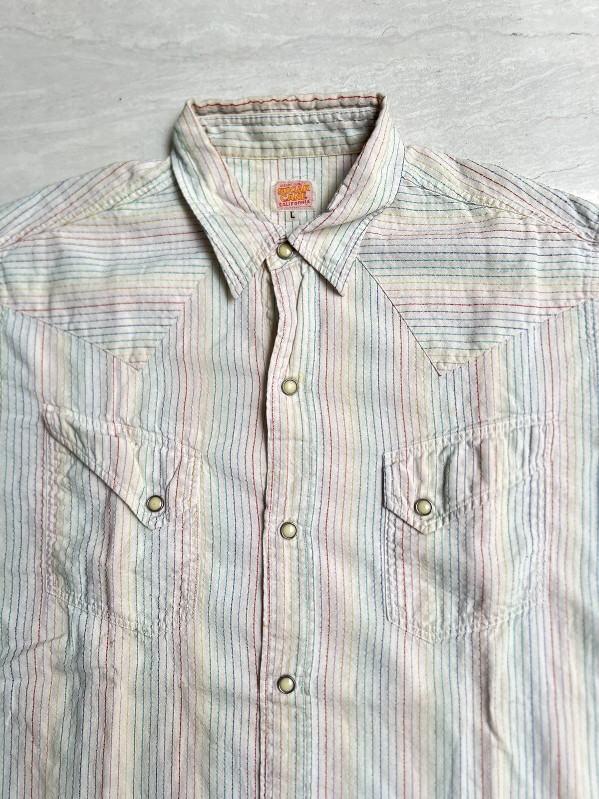 Sugar Cane SUGAR CANE Striped Western Shirt Size US M / EU 48-50 / 2 - 8 Thumbnail