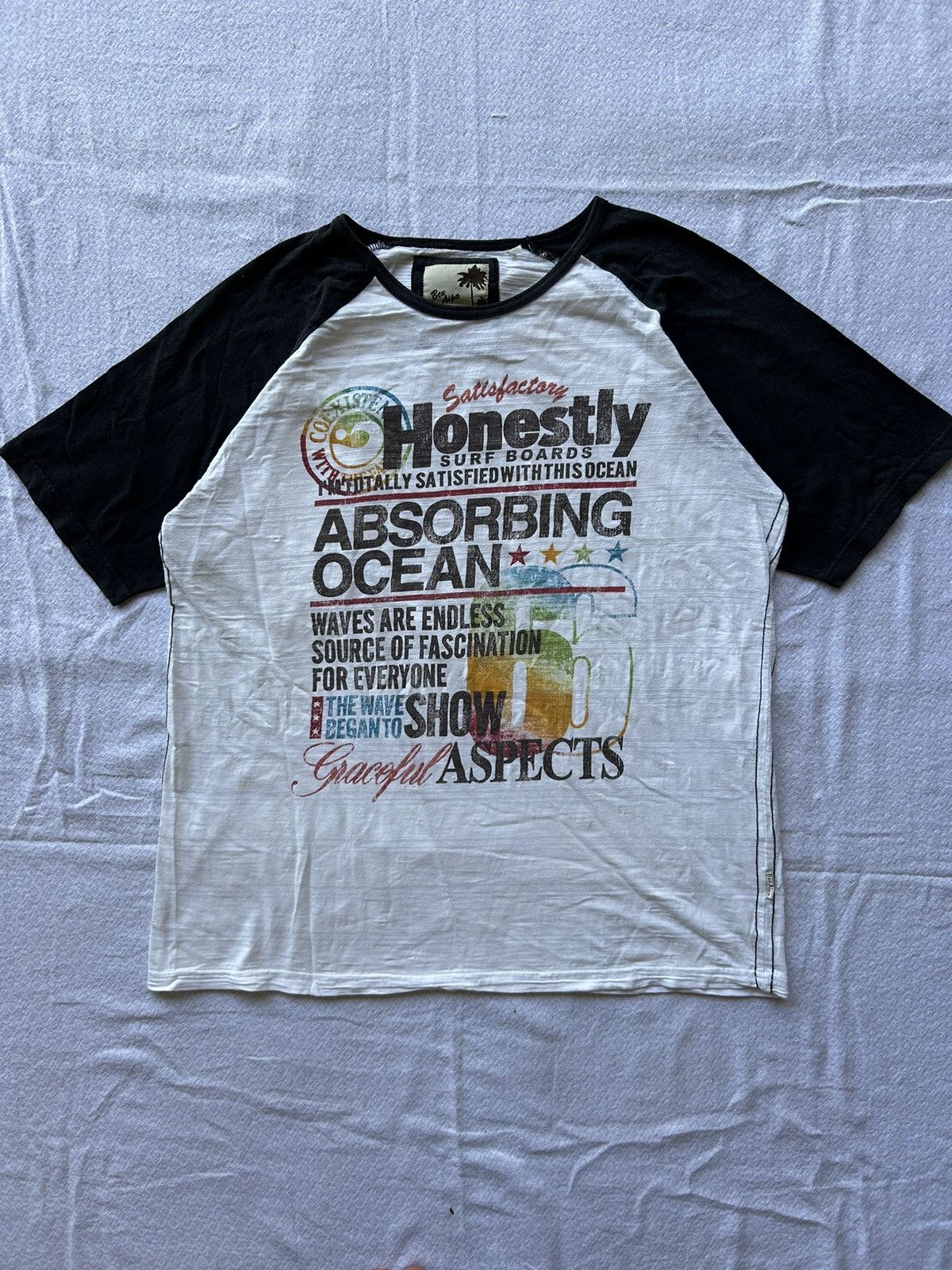 20471120 × Beauty Beast × Japanese Brand Ben Aipa Surfwear Poem Absorbing Ocean Tees Size US L / EU 52-54 / 3 - 1 Thumbnail