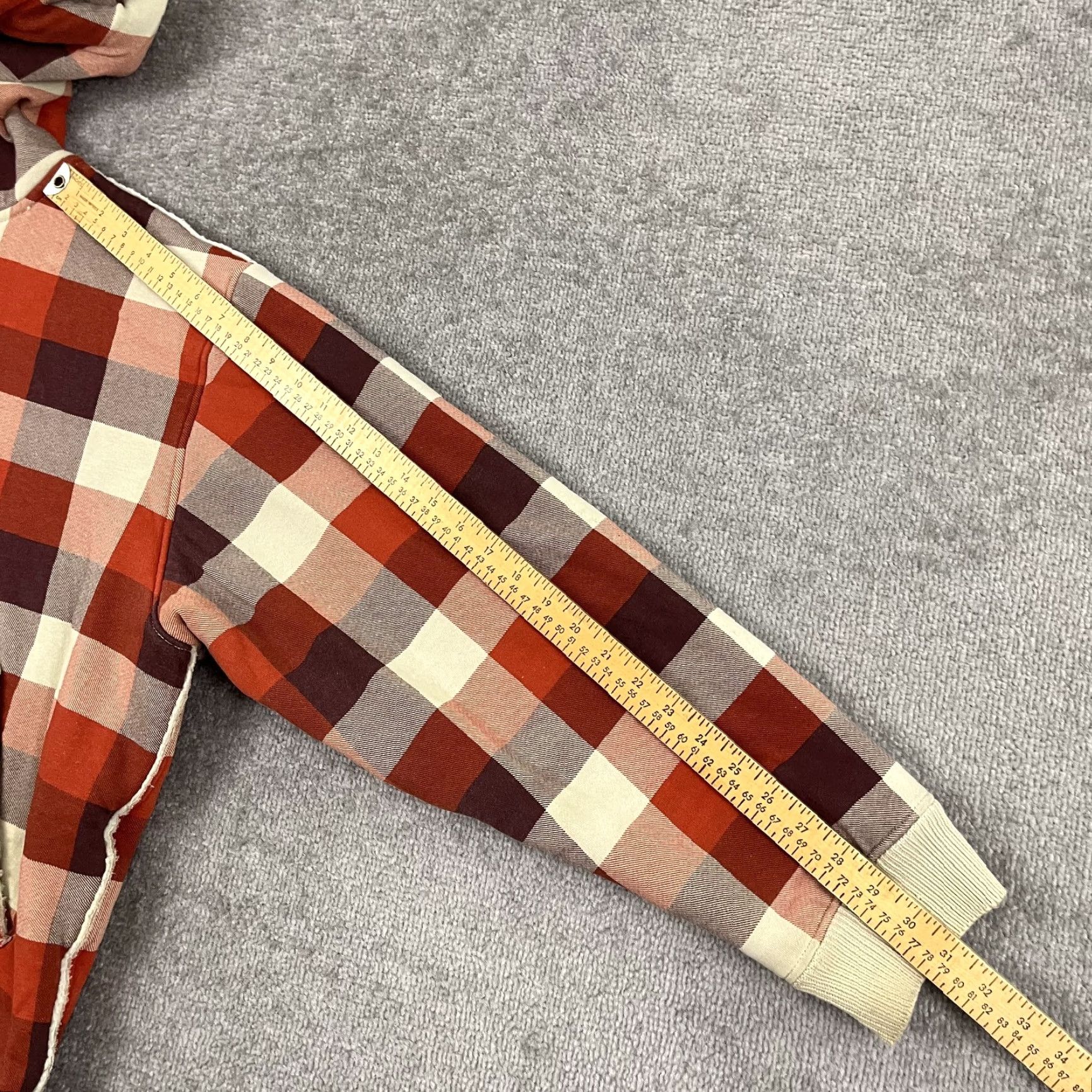 Vintage Surplus Jacket Mens XL Red Plaid Sherpa Lined Grunge Hooded Full Zip Y2K Seasonal Style, Classic Outdoor Skater Casual Men’s Jacket Size US XL / EU 56 / 4 - 6 Thumbnail