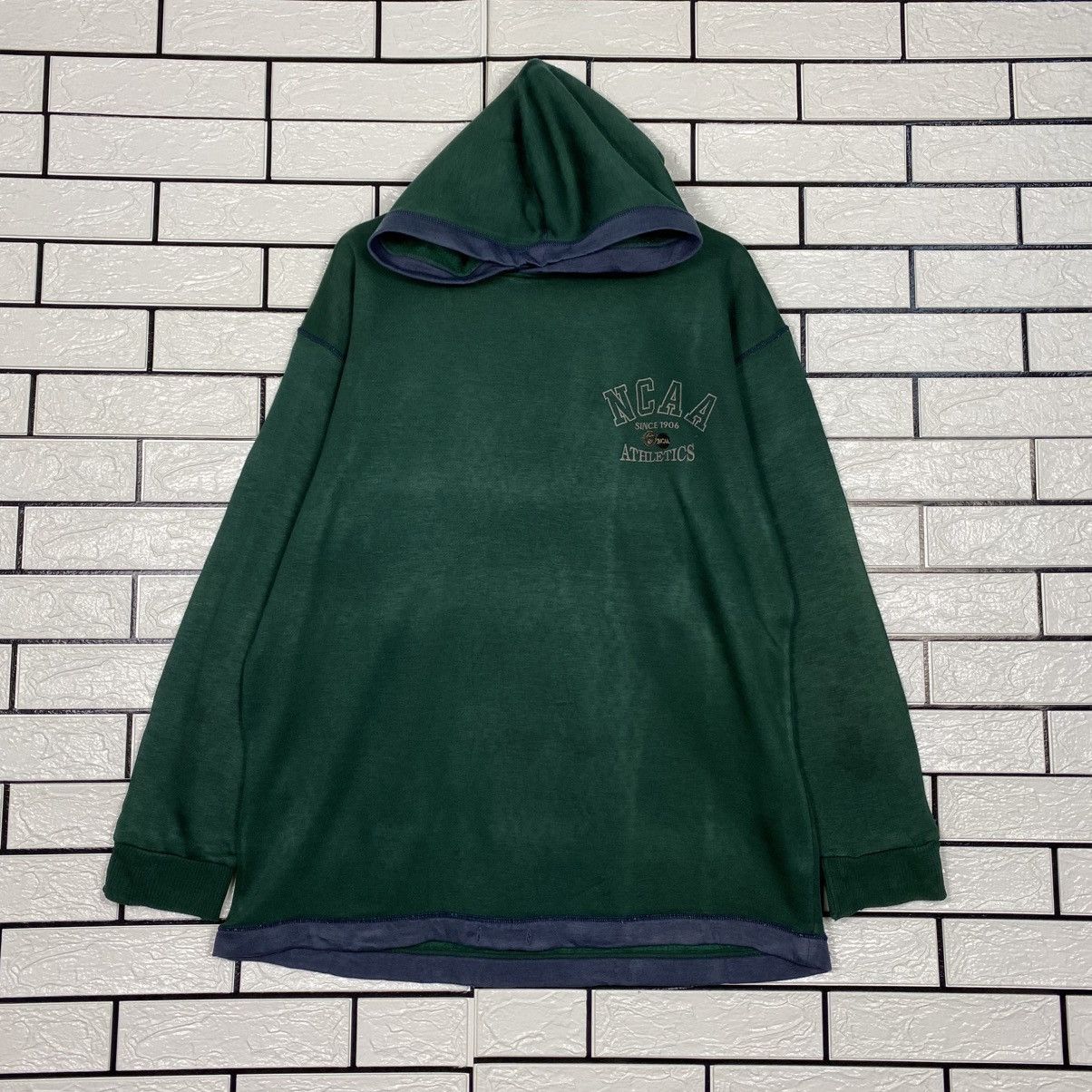 Japanese Brand 📌Vintage Hoodie Pull Over NCAA Big Logo Sportswear Size US L / EU 52-54 / 3 - 2 Thumbnail