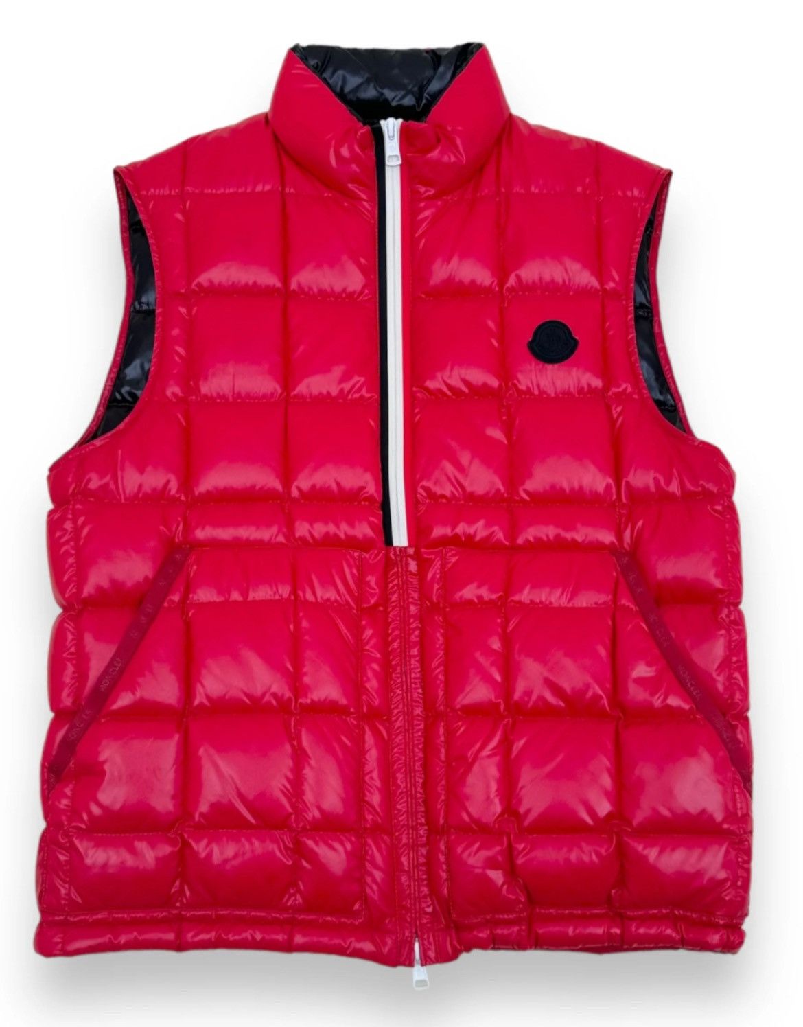 Moncler Moncler denain down vest red Grailed