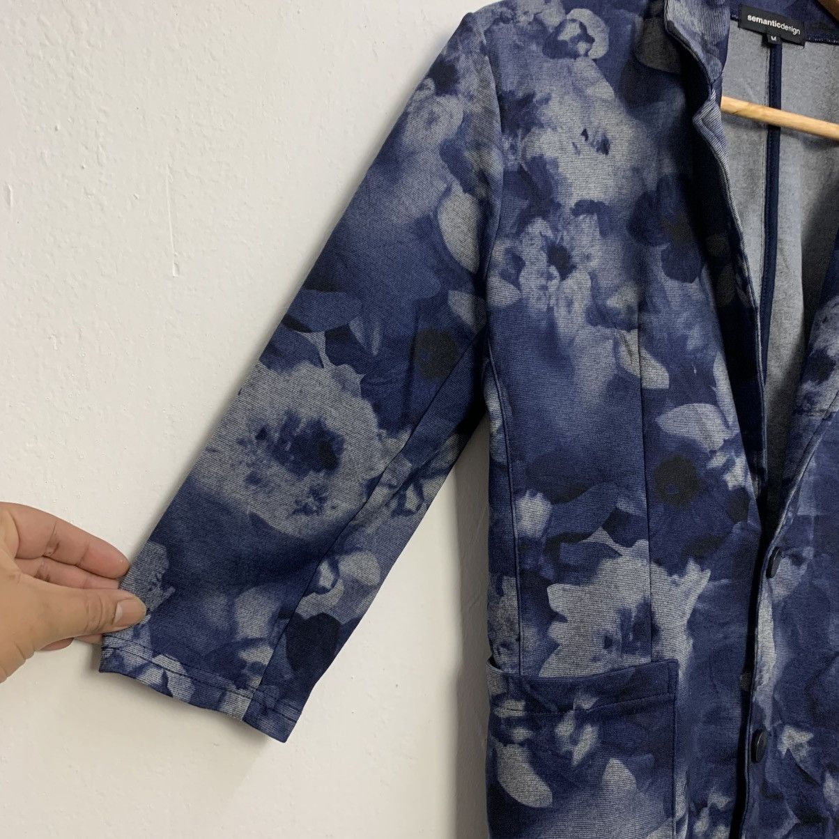 semanticdesign Semantic Design Japan Floral 3/4 Sleeve Blazer Size S / US 4 / IT 40 - 9 Thumbnail