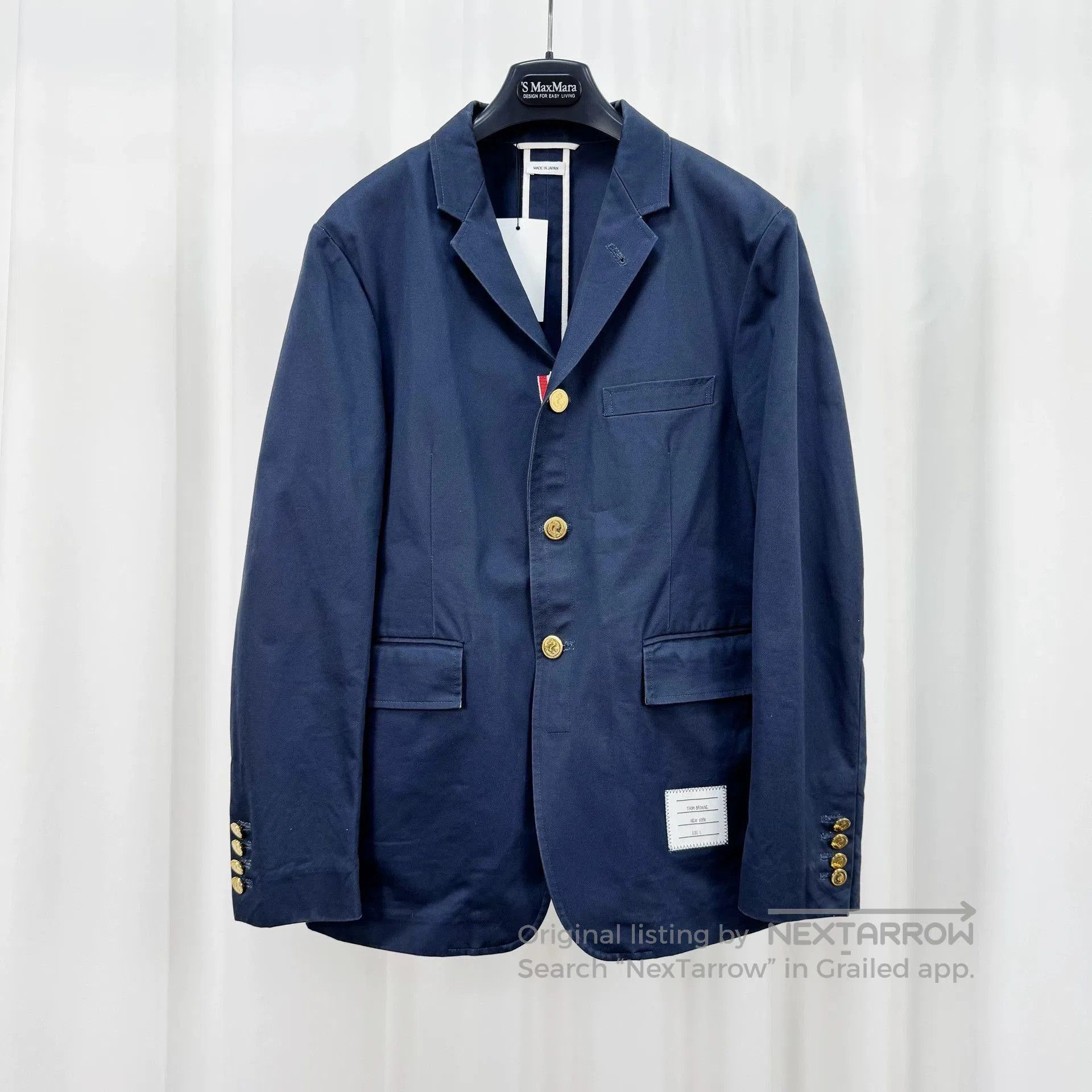 Thom Browne Thom Browne Gold Button Stripe Blazer. Size US S / EU 44-46 / 1 - 1 Thumbnail