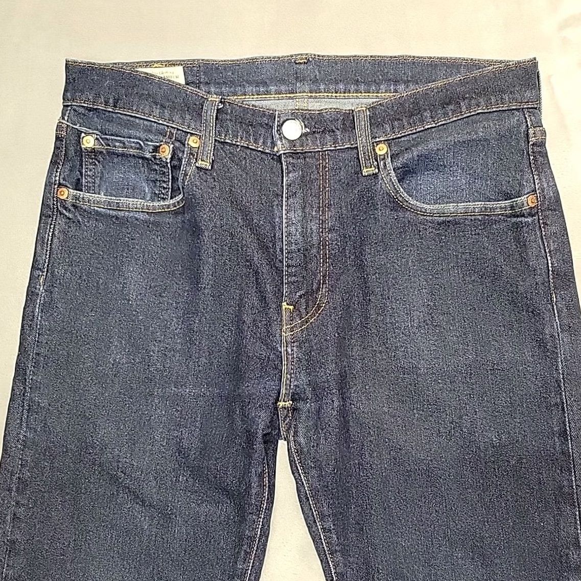 Denime Levis 501 Jeans Mens 31x32 Denim Straight Leg Button Fly Pants Black 501 Levi's Regular Waist 32 Inseam USA Classic Slim Fit Mens Size US 31 - 3 Thumbnail