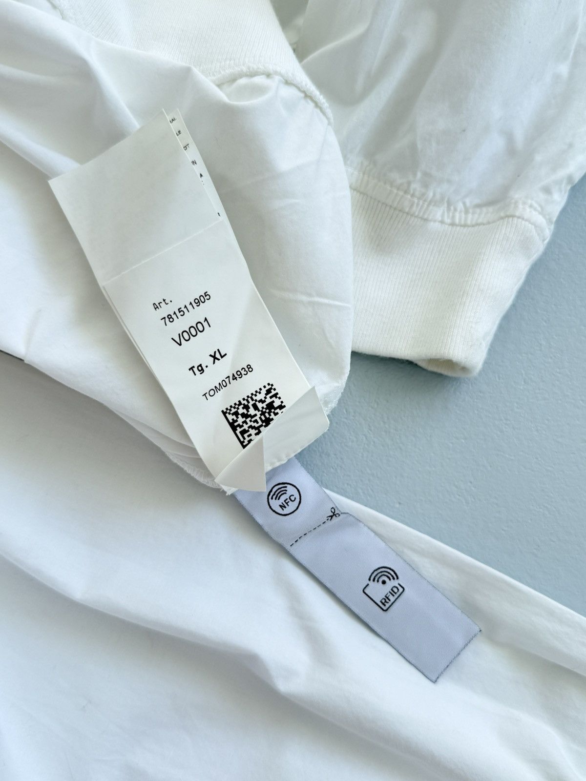 Stone Island Stone Island Embroidered Logo Oversized Sweatshirt White Size US XL / EU 56 / 4 - 10 Thumbnail