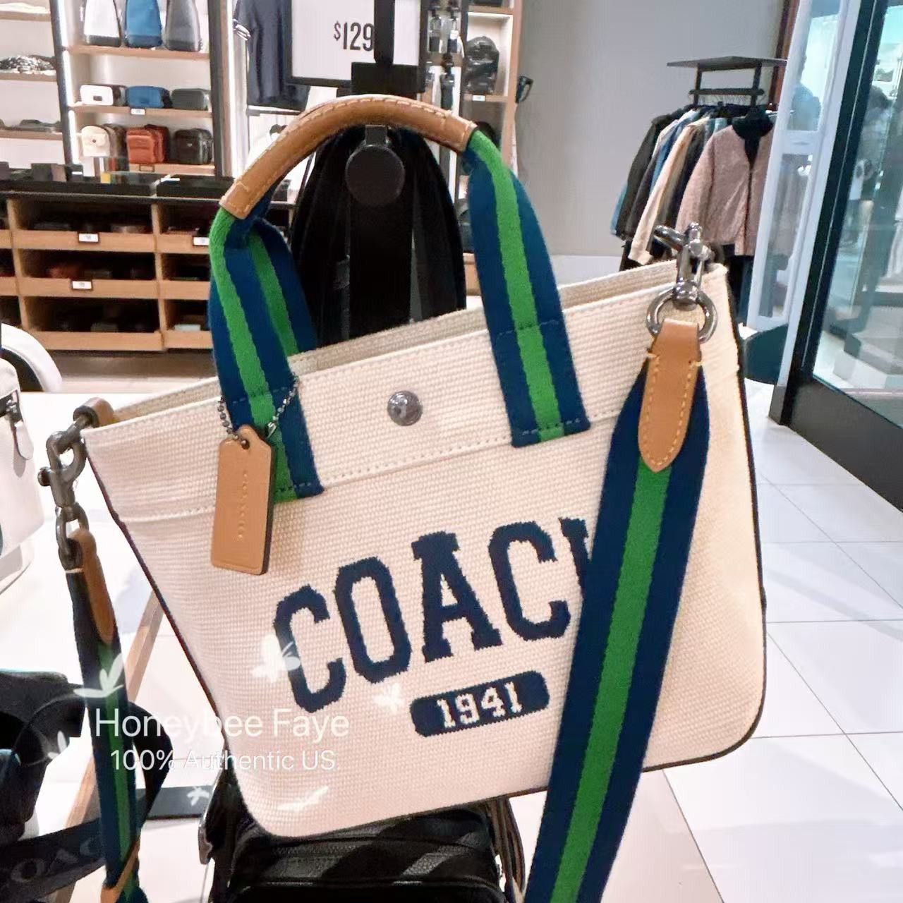 Coach NWT Coach Tote Bag 20 With Coach Graphic CBK29 Size ONE SIZE - 2 Thumbnail