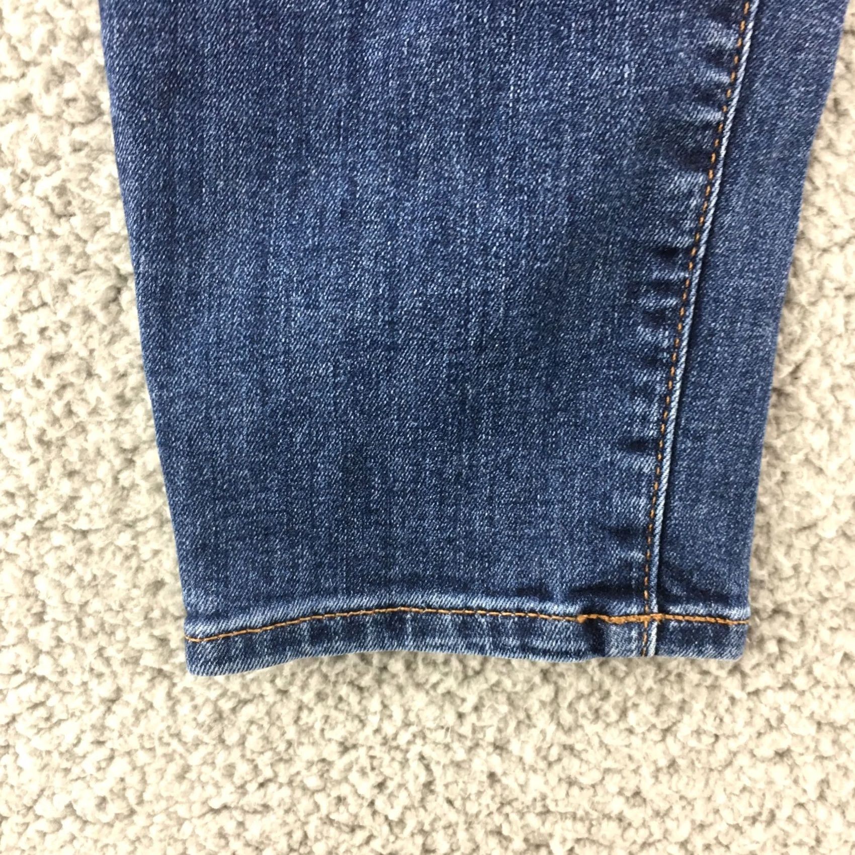 Loft LOFT Skinny Jeans Womens 35 Inch Waist Blue Medium Wash Denim High Rise Zip Fly Jeans Womens Skinny Fit Size 24" / US 00 / IT 34 - 5 Thumbnail