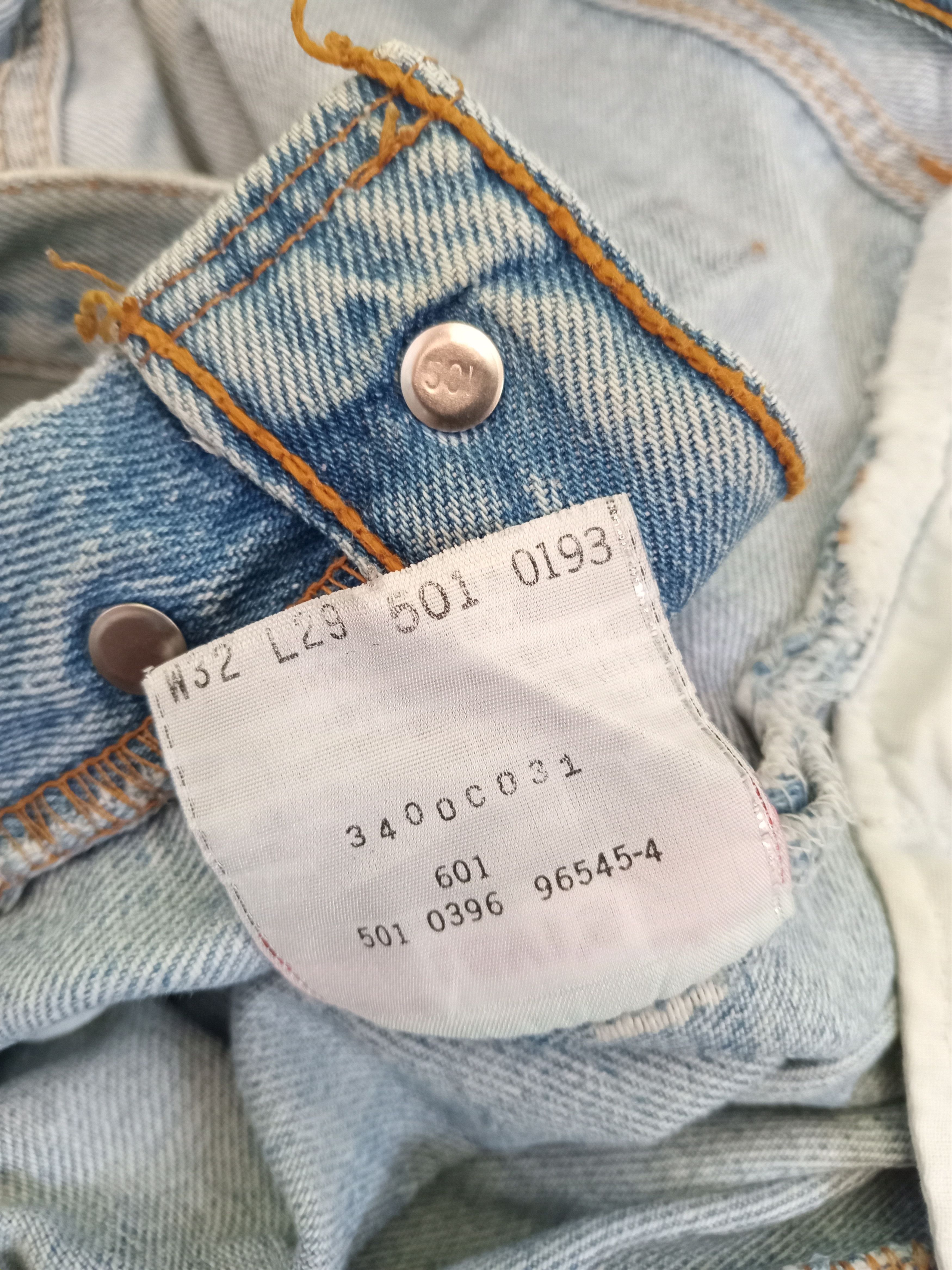 Levi's × Levi's Made & Crafted × Vintage 💥Very Rare💥Vintage LEVI'S 501 Distressed Studded Jeans Size US 32 / EU 48 - 8 Thumbnail