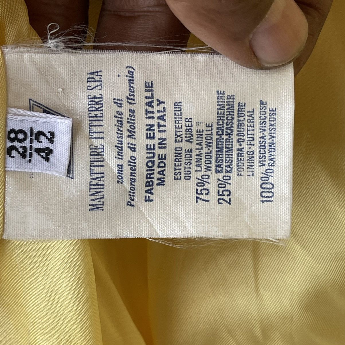 Versace Vintage Versace Jeans Couture Wool Cashmere Jacket Yellow Size M / US 6-8 / IT 42-44 - 12 Thumbnail