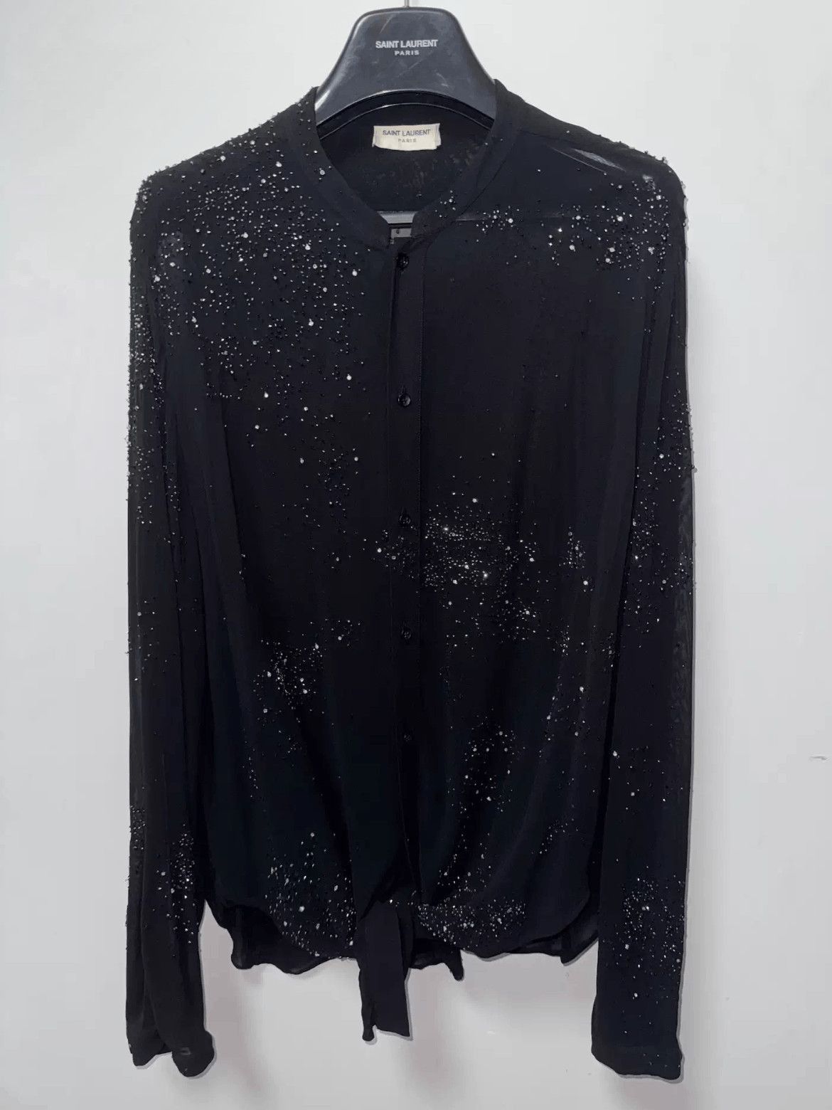 Saint Laurent Paris Sz 39 Saint Laurent Paris 20SS Crystal & Scale Shirt-2508 Size US L / EU 52-54 / 3 - 1 Thumbnail