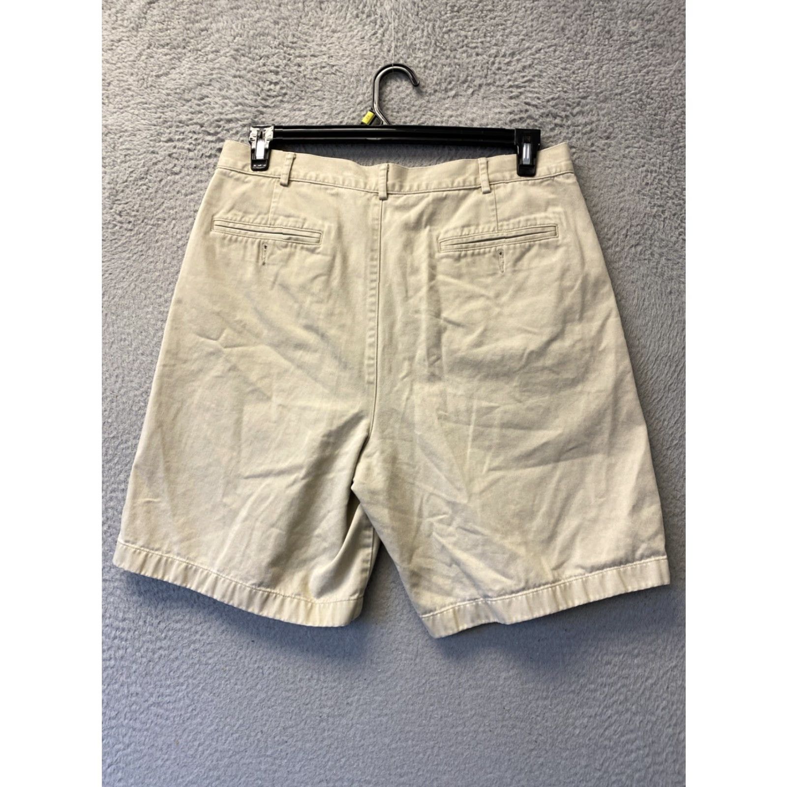 Lands' End Lands' End Men's Chino Shorts 34 Black Casual High Rise 9" Inseam Cotton Plain Front Size US 34 / EU 50 - 7 Thumbnail
