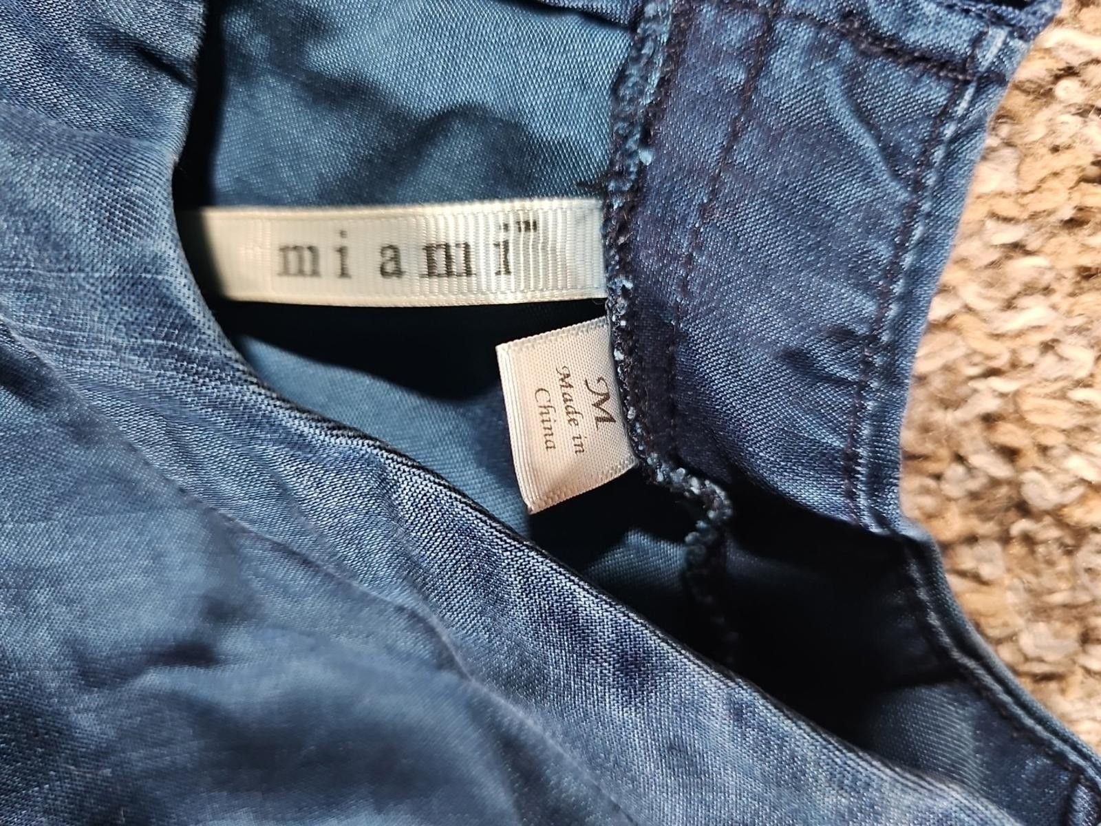 Other Miami Zipback Blue Womens Medium Shirt Size M / US 6-8 / IT 42-44 - 3 Thumbnail