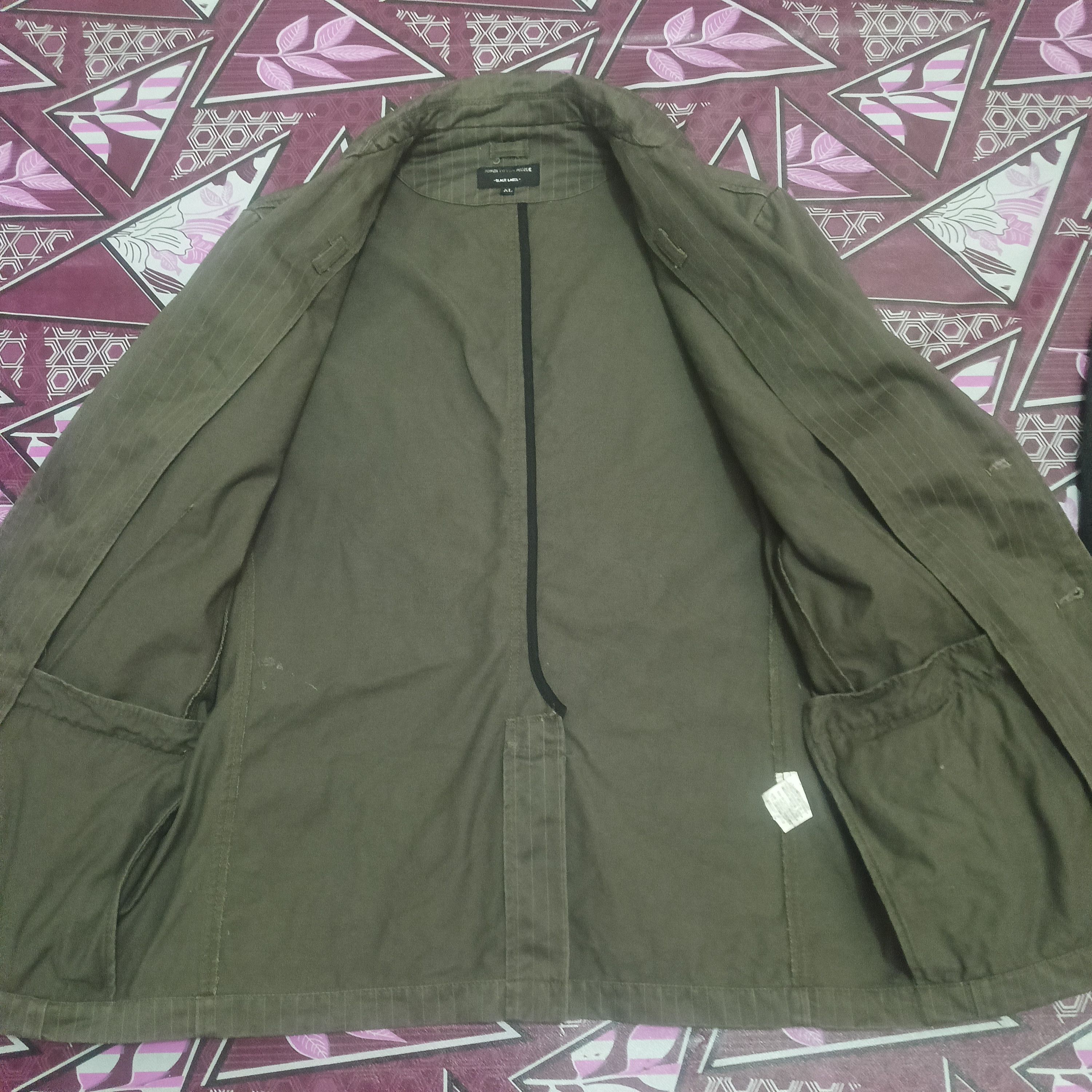 Japanese Brand Power To the people Coat distressed Stripe green & Black Size US M / EU 48-50 / 2 - 5 Thumbnail