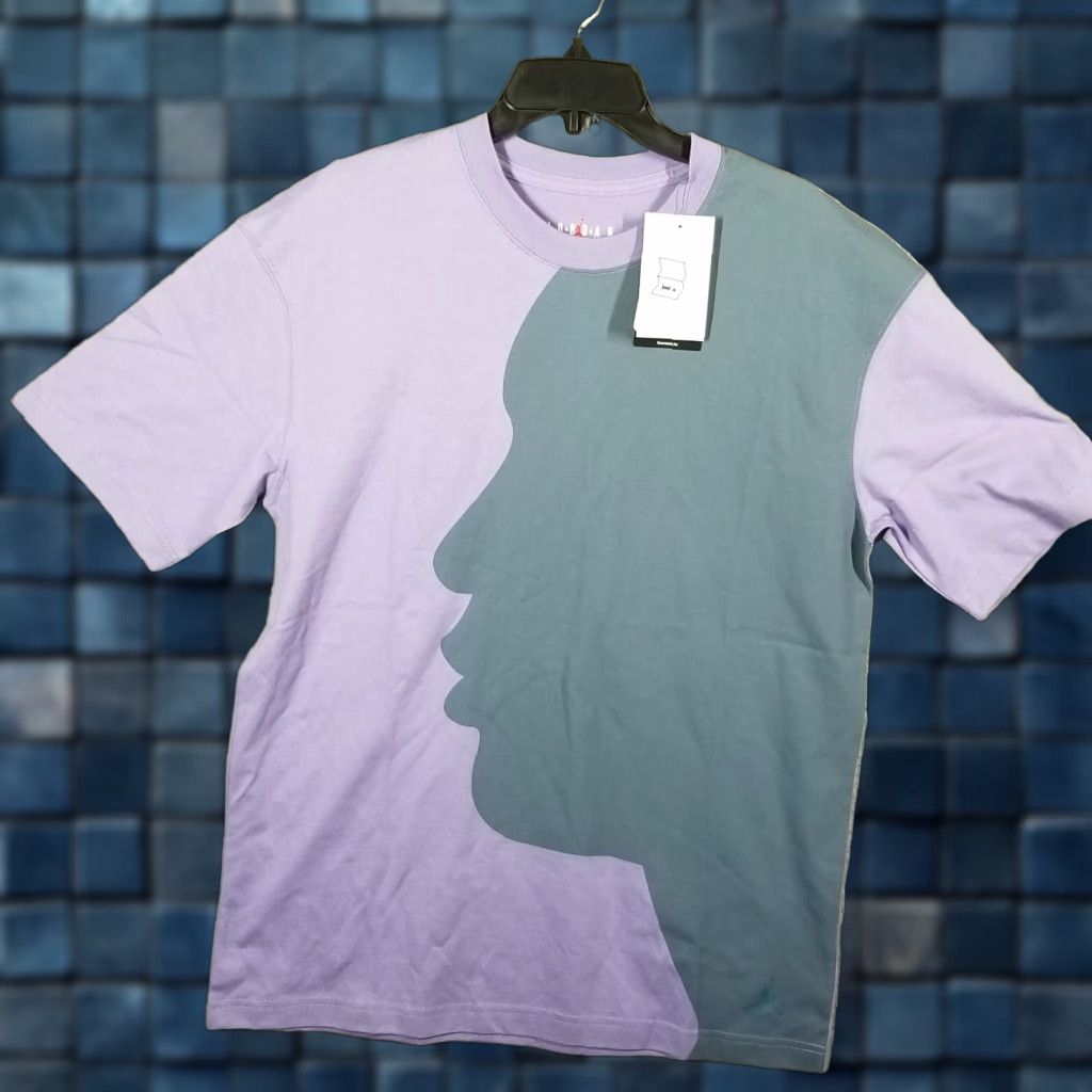 Jordan Brand Jordan T-Shirt Men Large Purple Short Sleeve 90s Nike Air Size US L / EU 52-54 / 3 - 1 Thumbnail