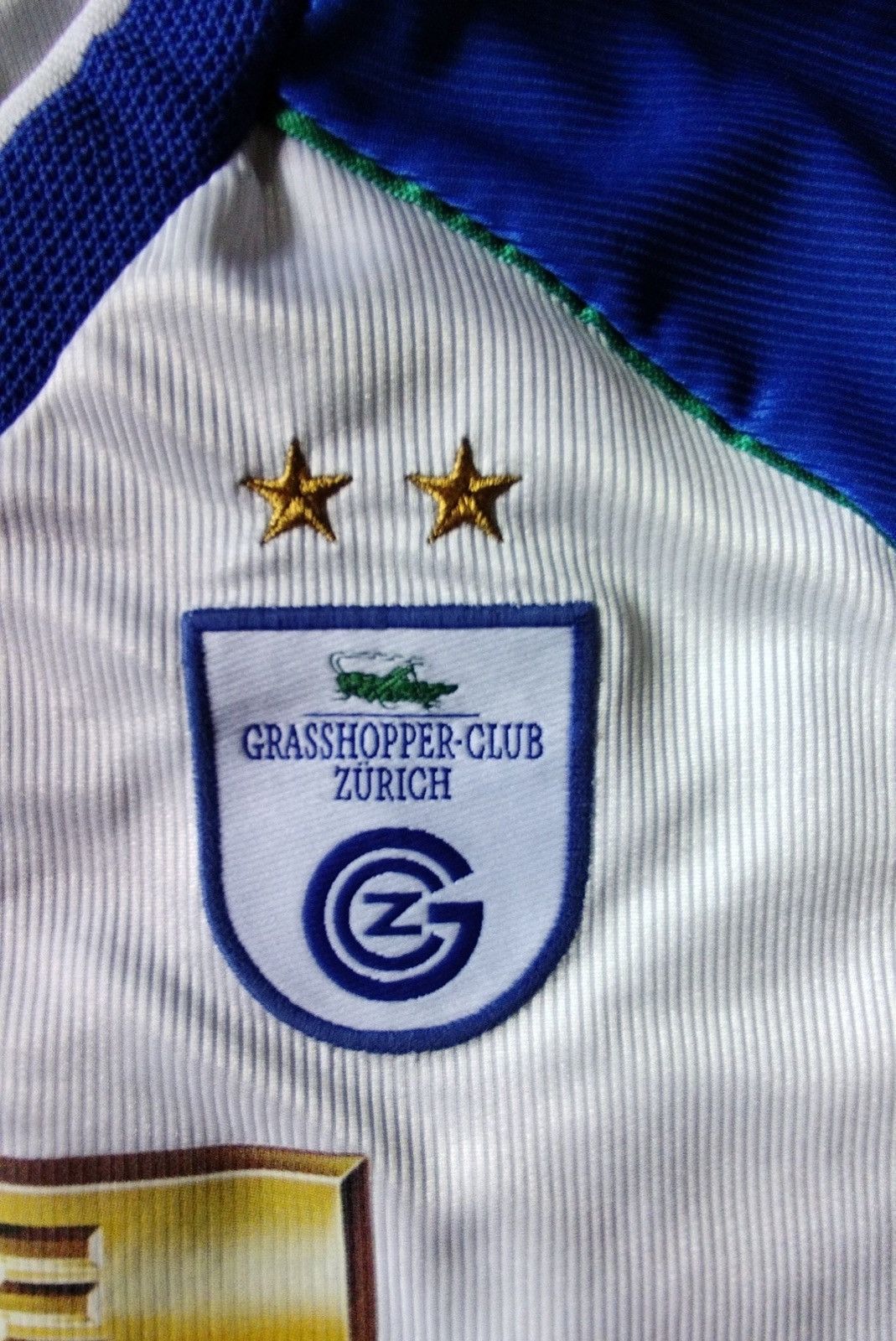 Adidas Grasshoppers Zurich 1999/2000 match worn shirt #21 Berner Size US XL / EU 56 / 4 - 4 Thumbnail