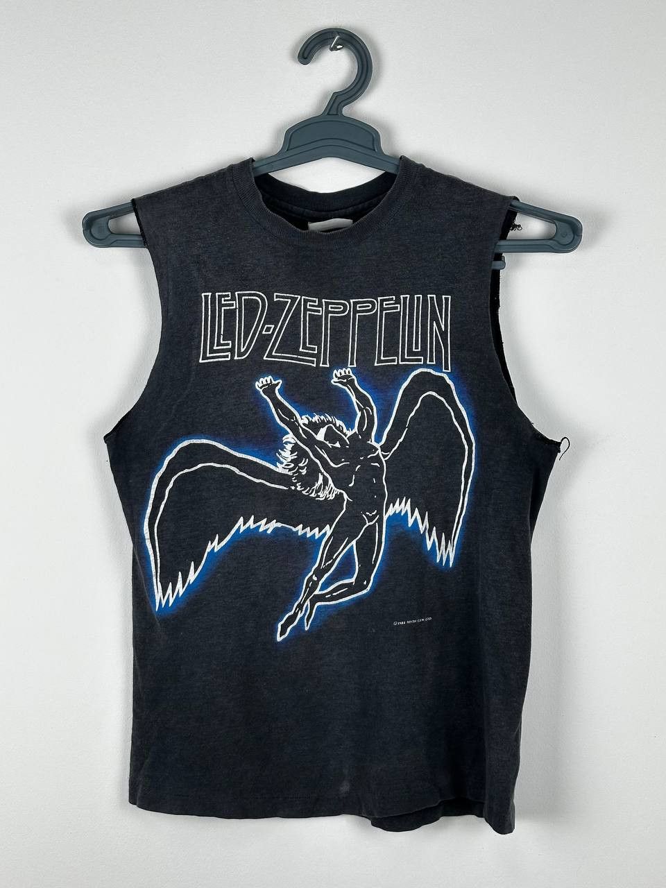 Band Tees Vintage 1984 Faded Led Zeppelin Single Stitch Blue Gem Tee Size US S / EU 44-46 / 1 - 1 Thumbnail