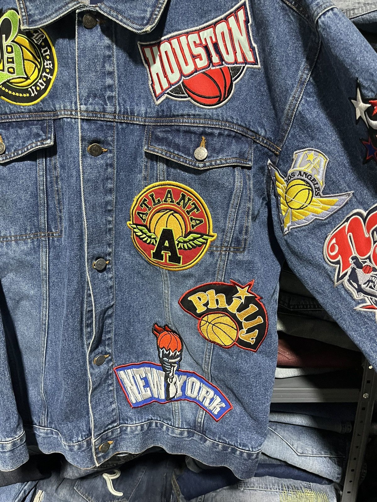 Fubu × JNCO × Vintage CRAZY VINTAGE Y2K SKATER HIP-HOP DENIM JACKET FUBU JNCO Size US XL / EU 56 / 4 - 4 Thumbnail