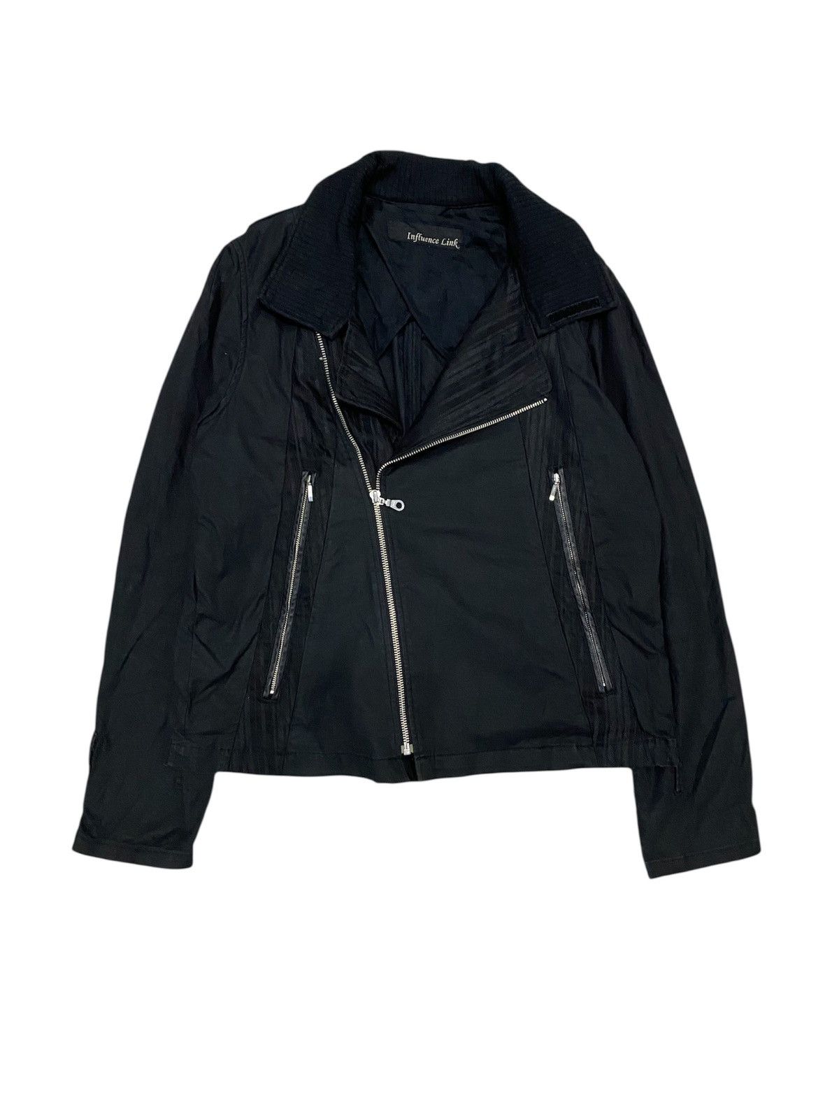 Beams Plus × Needles 2000s Beams Influence Link Leather trim texture jacket Size US S / EU 44-46 / 1 - 1 Thumbnail