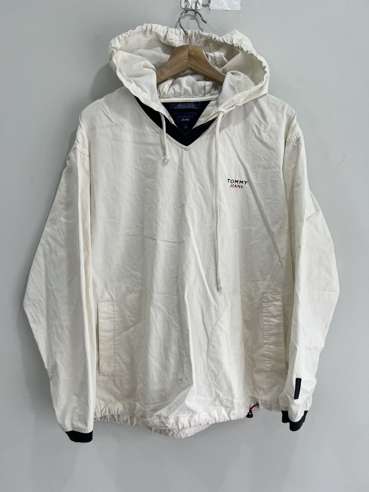 Tommy Hilfiger × Vintage Vintage Tommy Hilfiger Hoodie Pullover Size US L / EU 52-54 / 3 - 1 Thumbnail