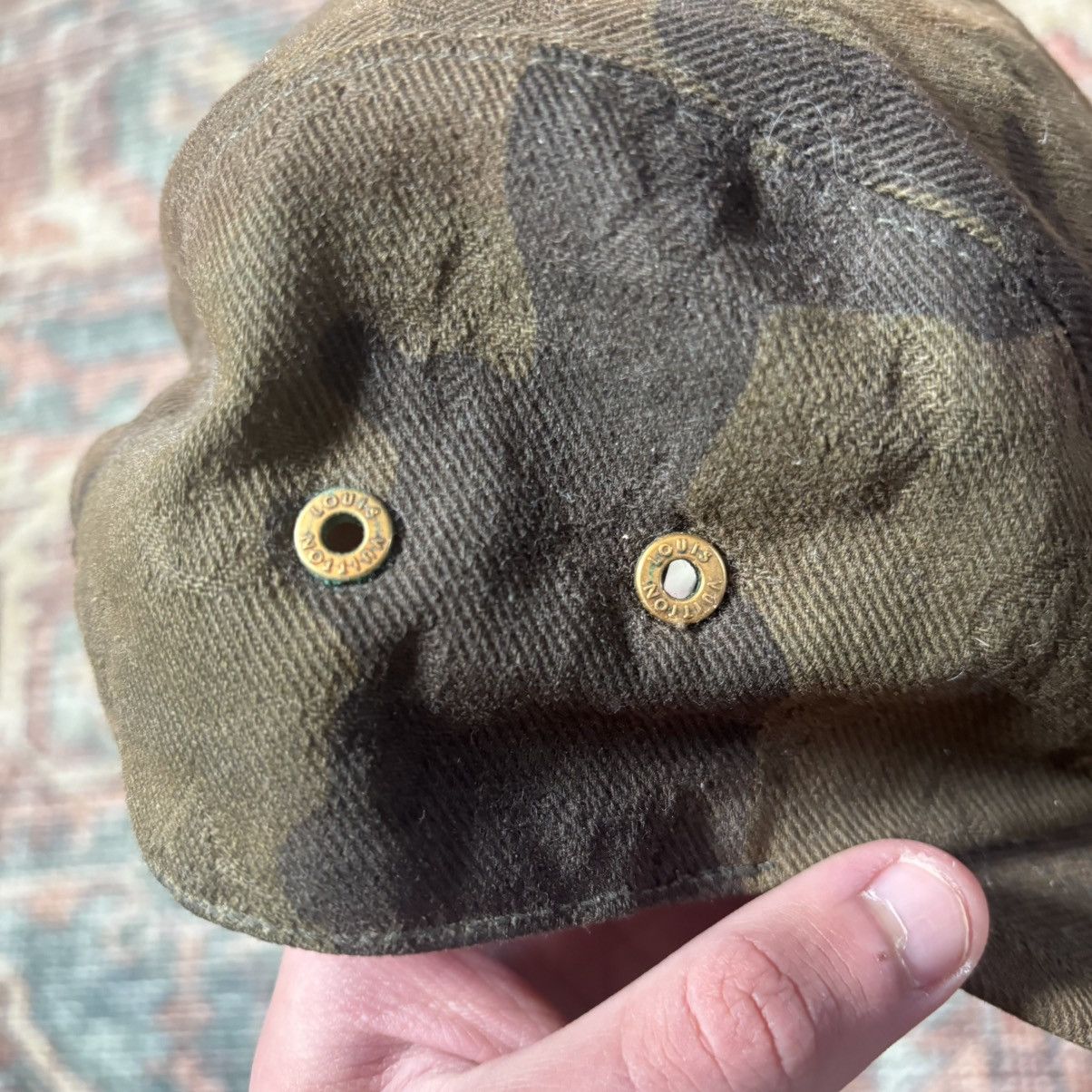 Louis Vuitton × Supreme Louis Vuitton Supreme Camo Camp Cap Size ONE SIZE - 3 Thumbnail