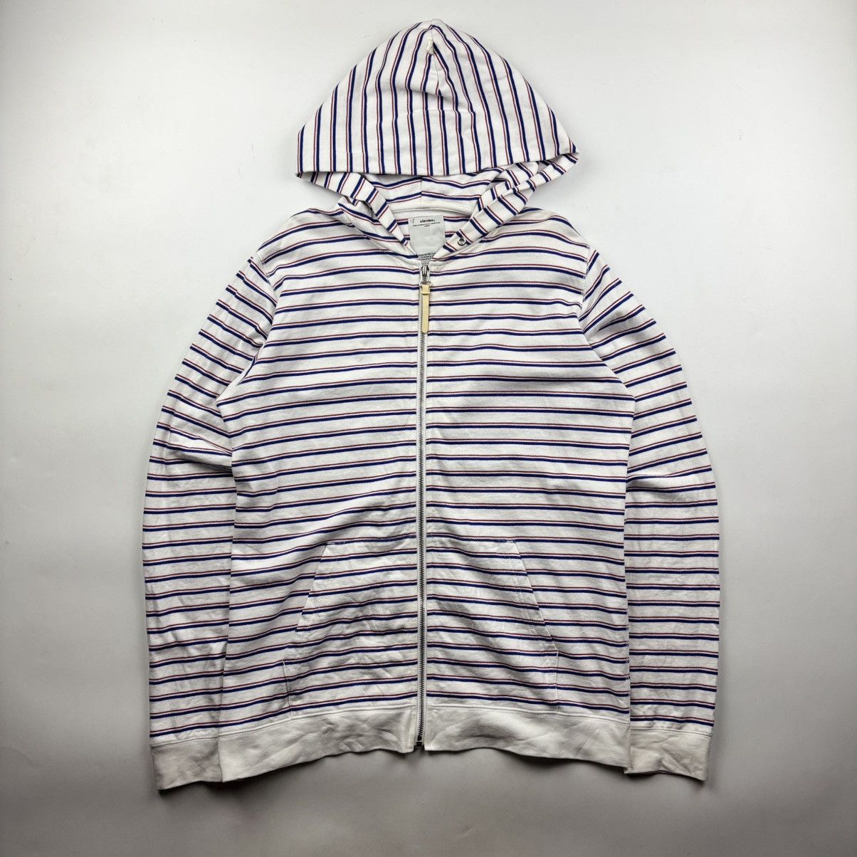 Visvim Visvim Stripe Zipped Hoodie Size US L / EU 52-54 / 3 - 1 Thumbnail