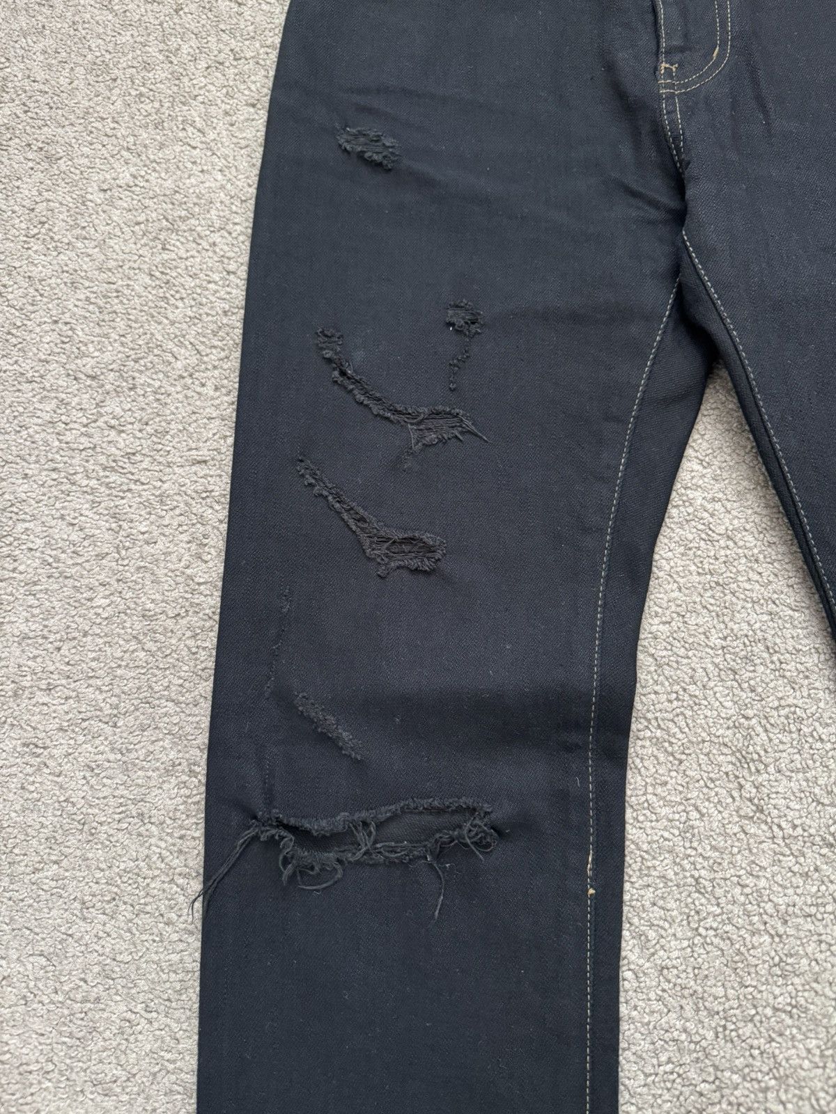 Saint Laurent Paris SS16 Saint Laurent Hedi Slimane Distressed Crash Denim Jeans Size US 28 / EU 44 - 3 Thumbnail