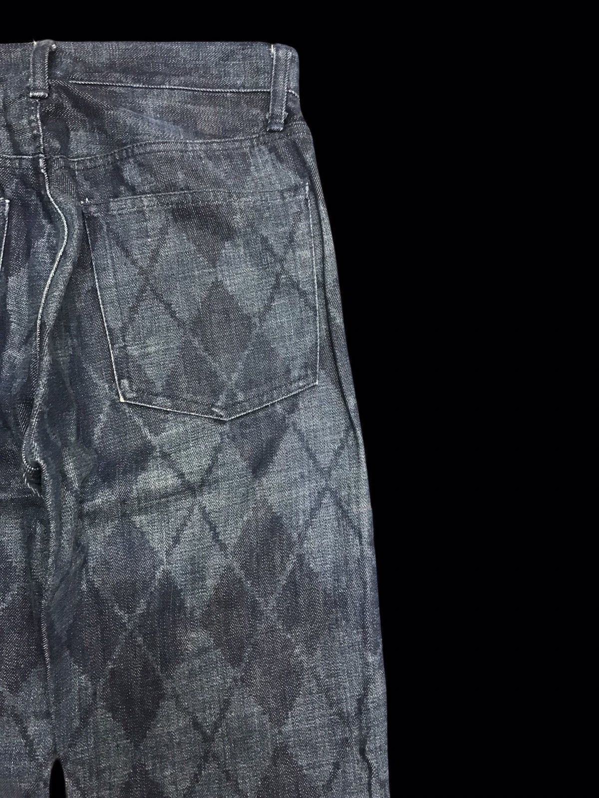 Japanese Brand 💥ARCHIVAL💥EDGE RUPERT ARTISANAL FULL DIAMOND DENIM F159 Size US 27 - 12 Thumbnail