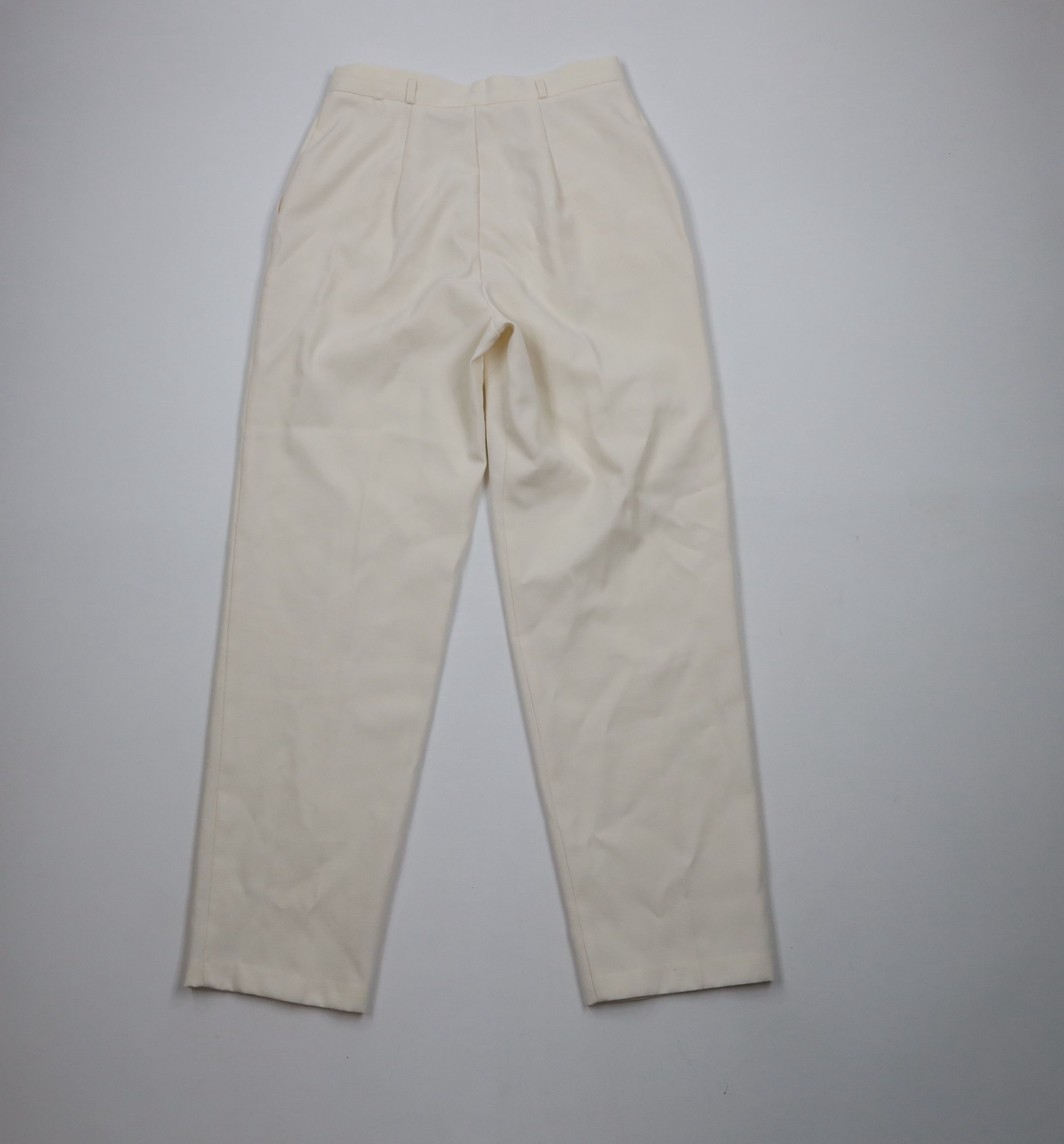 Vintage Vintage 90s Streetwear Sheer Tapered Leg Chinos Pants Cream Size 34" / US 12 / IT 48 - 9 Thumbnail