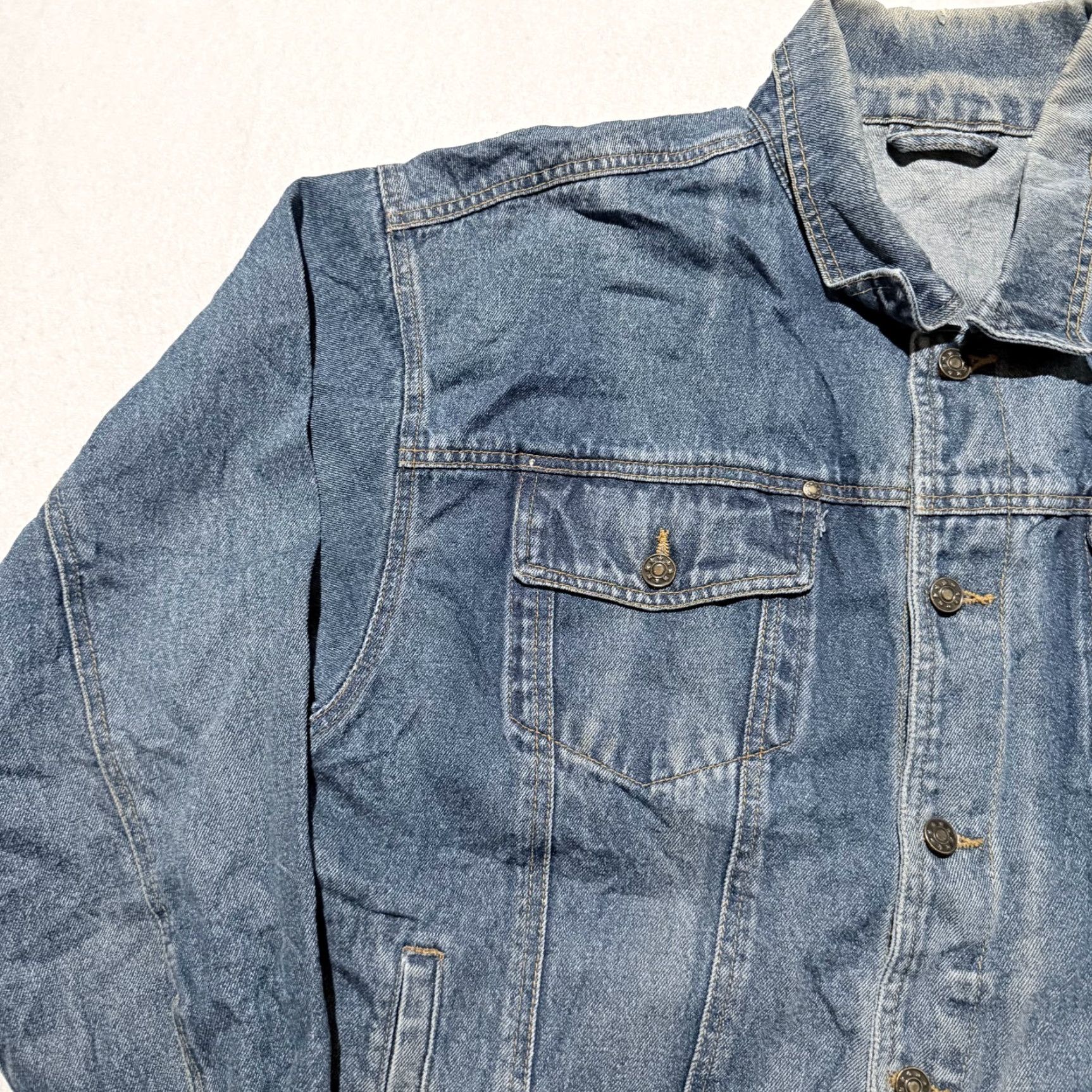 Vintage VINTAGE Trump Marina Hotel Casino Trucker Jacket Men Blue Denim Retro Y2K Large Size US L / EU 52-54 / 3 - 3 Thumbnail