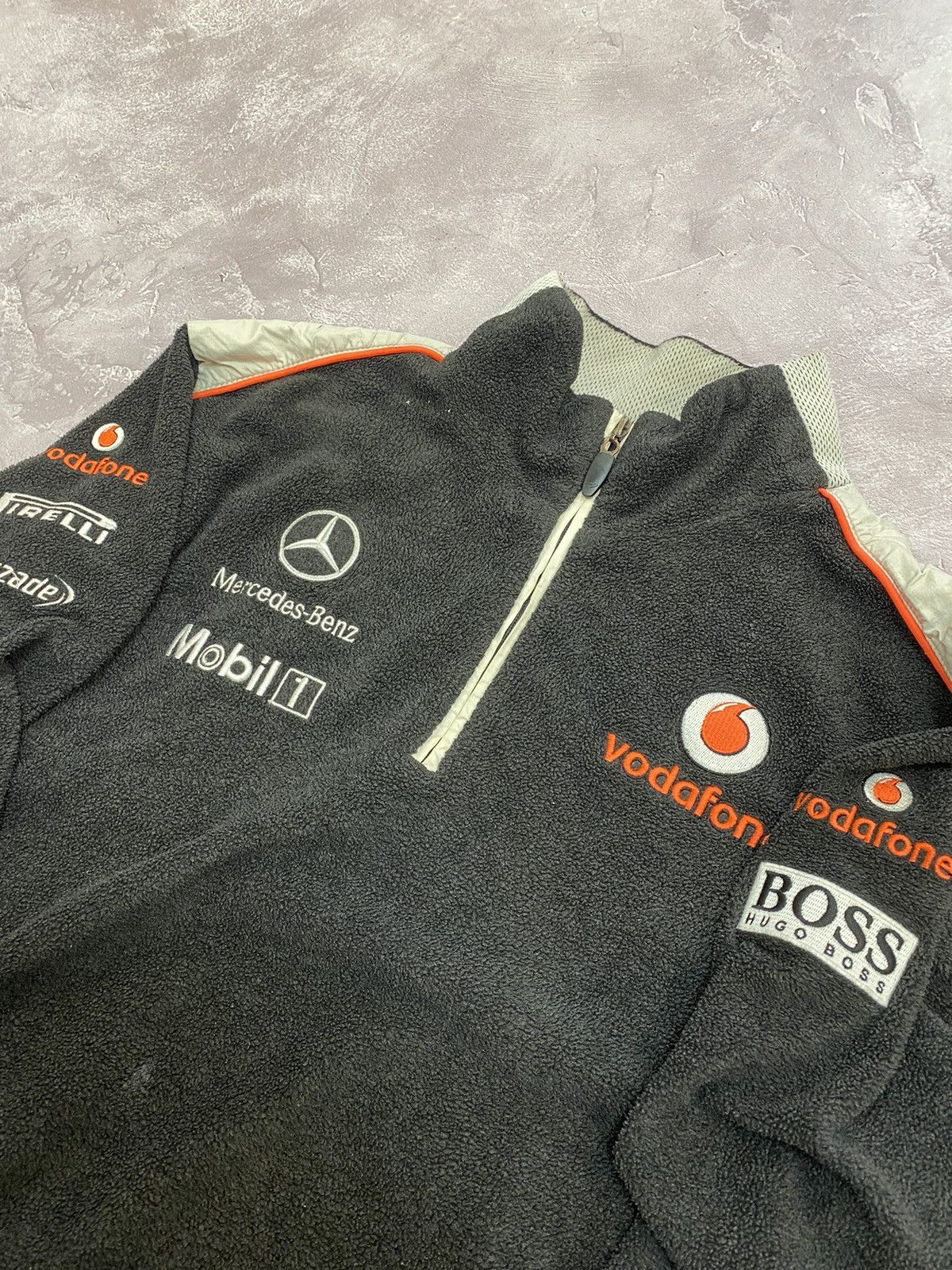 Mercedes-Benz Vintage Vodafone Mercedes McLaren 1/4 Zip Fleece Size US L / EU 52-54 / 3 - 9 Thumbnail