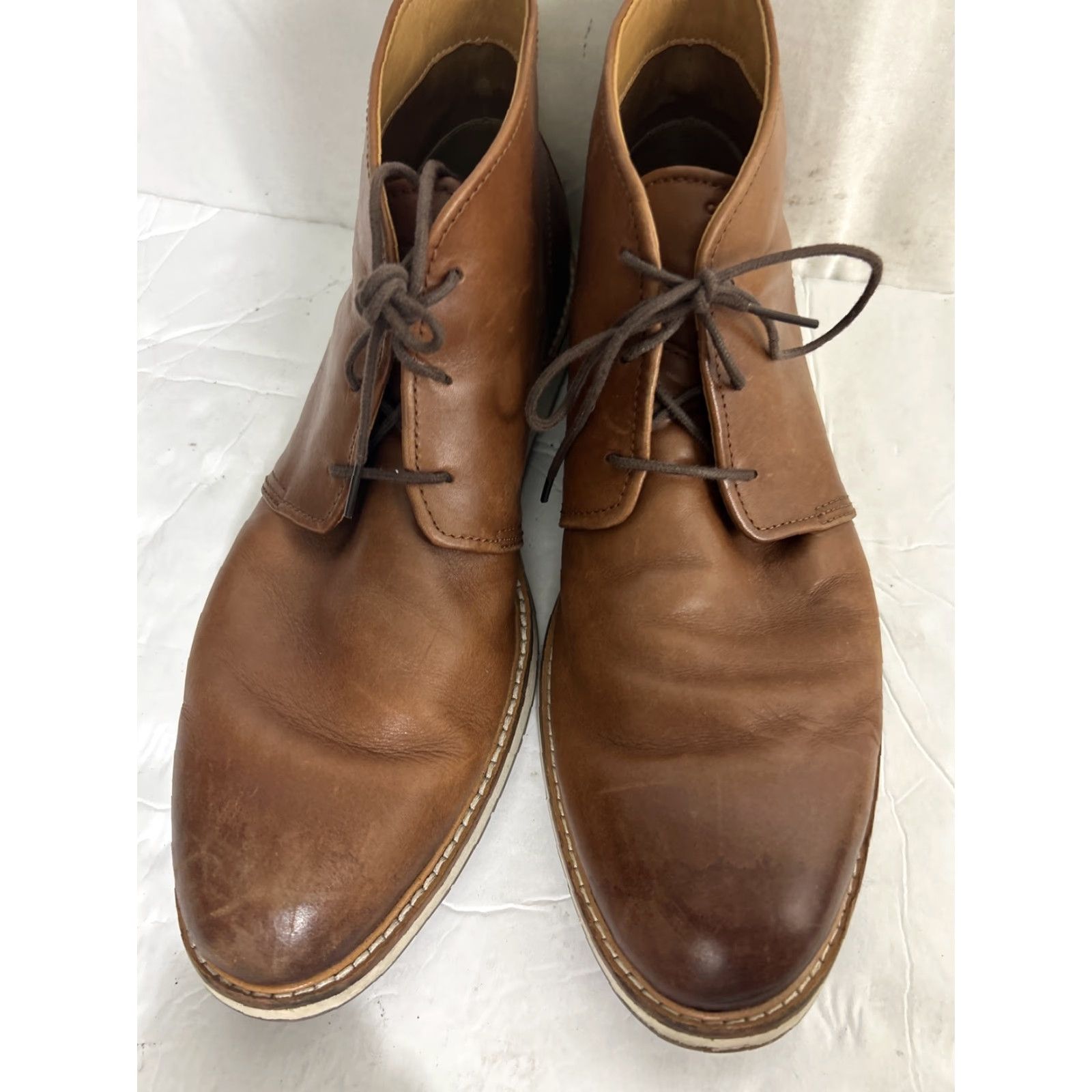 Cole Haan Cole Haan Grand Lace Up Chukka Boot Brown Leather Mens 11.5 M C33460 Size US 12 / EU 45 - 7 Thumbnail