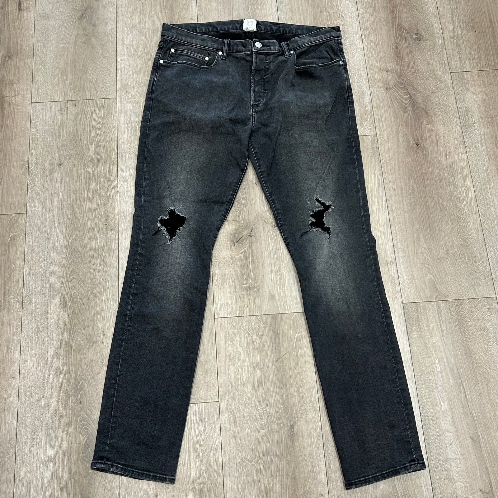 John Elliott John Elliot Gap GQ Black Skinny Jeans Pants Size 34x32 B20 Size US 34 / EU 50 - 1 Thumbnail