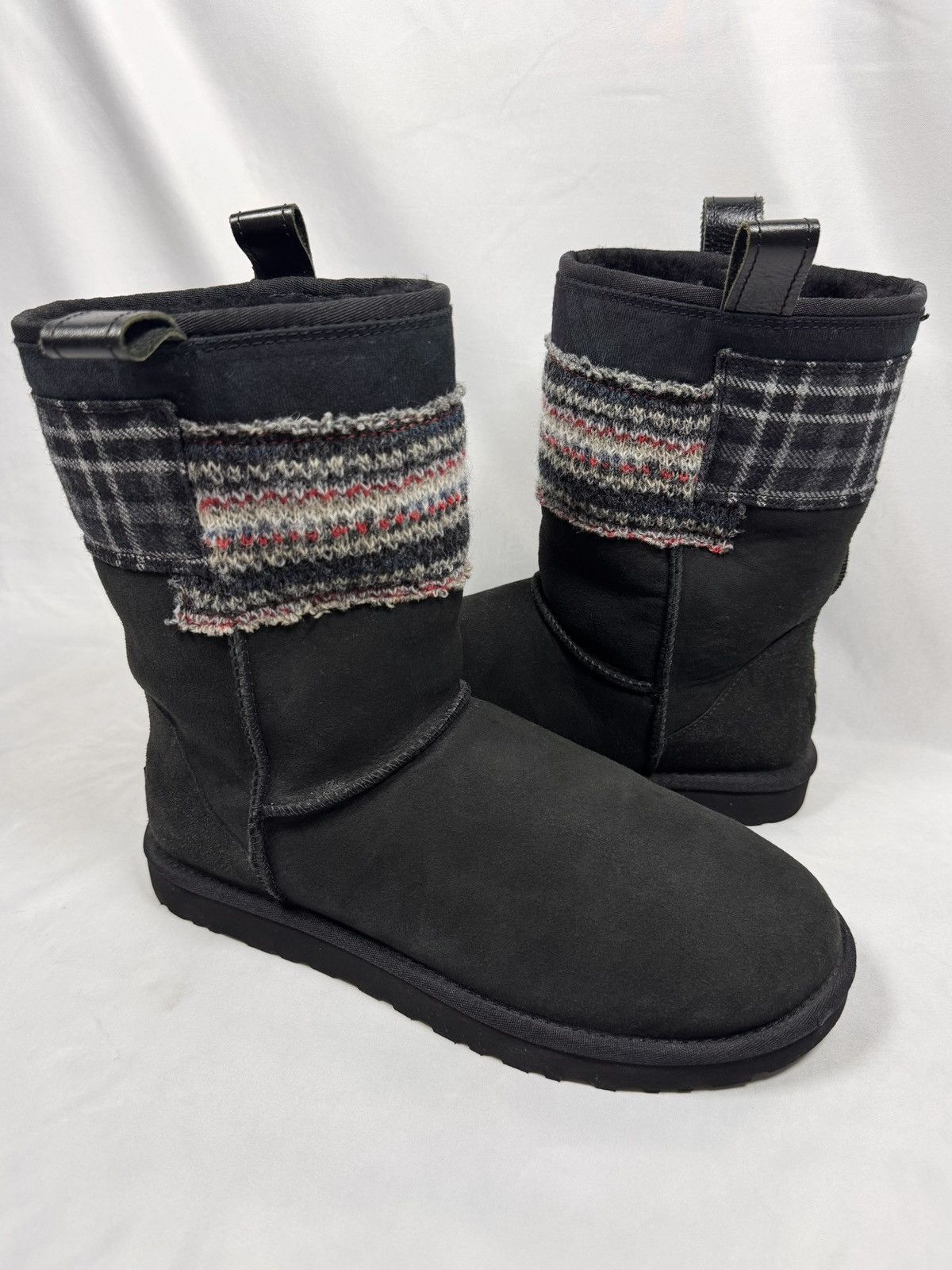 Junya Watanabe AW13 Junya Watanabe x UGG Plaid Patchwork Shearling Boots Size US 11 / EU 44 - 1 Thumbnail