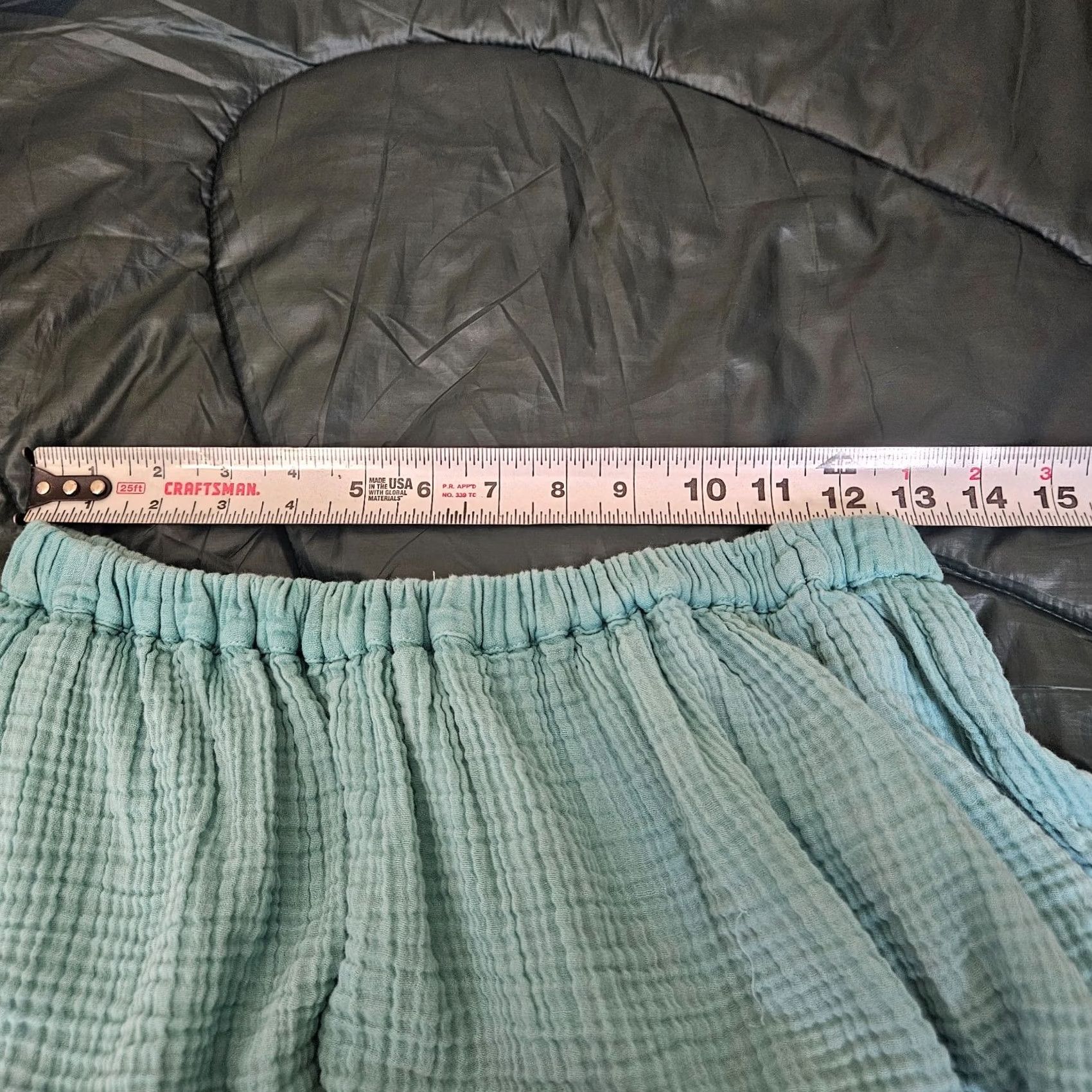 Altea Caily Practice S Teal Cotton Gauze Maxi Skirt Boho Elastic Waist Size 28" / US 6 / IT 42 - 7 Thumbnail
