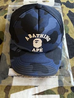 cups wallets clothing mats caps polo-shirts robes - BAPE 1ST CAMO APE HEAD  ONE POINT MESH JET mats CAP GREEN SS19 - HealthdesignShops