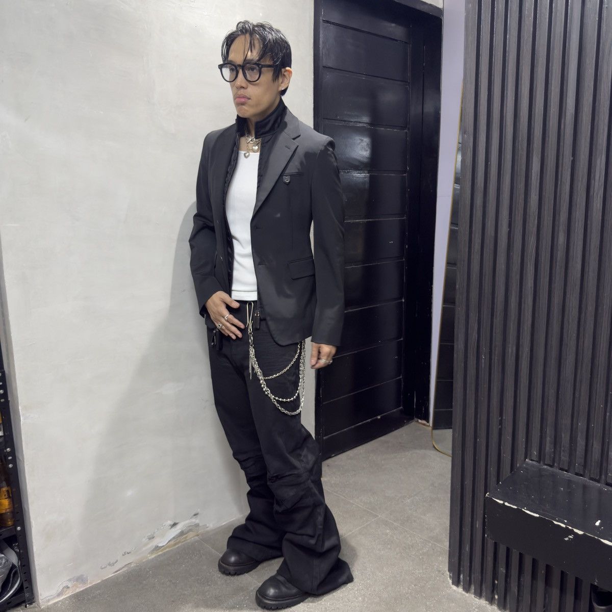 Designer × Prada Prada Single Breasted Double Lined Nylon Suit Blazer Size 44R - 16 Thumbnail