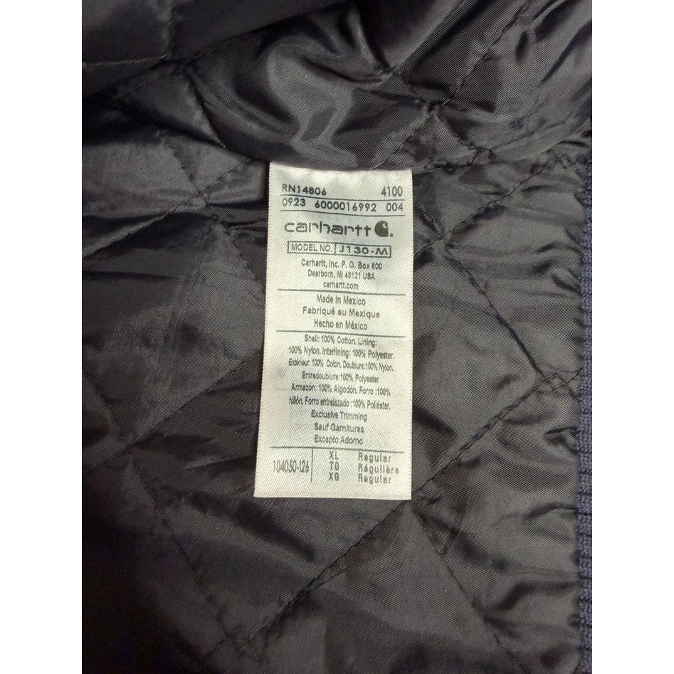 Carhartt × Vintage Vintage Carhartt J130 Hooded Jacket Quilt Lined Size US XL / EU 56 / 4 - 7 Thumbnail