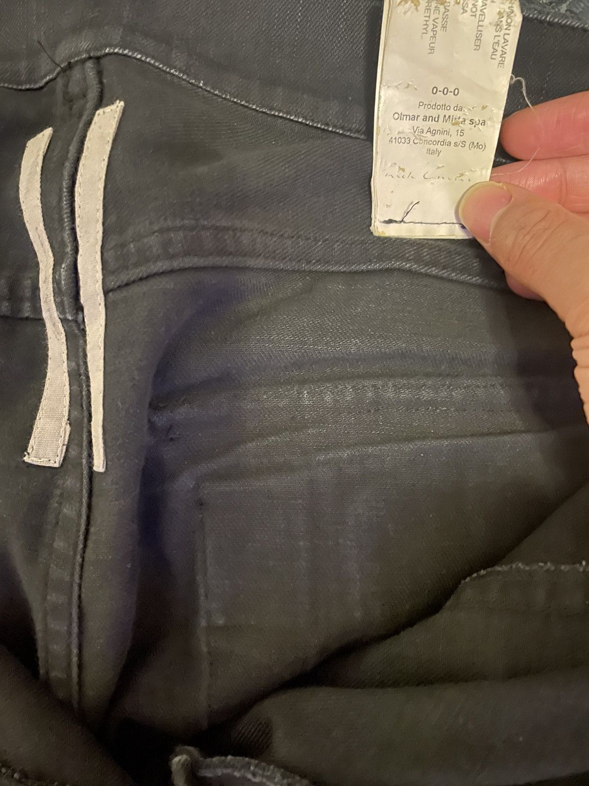 Rick Owens Mainline Memphis Black Denim Jeans *RARE NO WAX Size US 32 / EU 48 - 8 Thumbnail