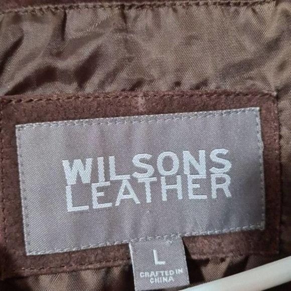 Wilsons Leather Wilson's Leather Jacket Large Brown with Belt Size L / US 10 / IT 46 - 3 Thumbnail
