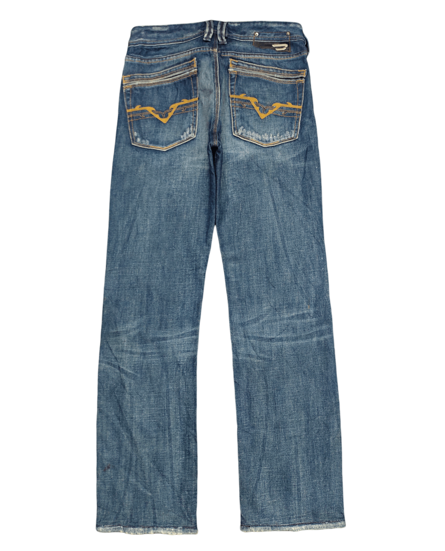 image of Loose Jeans Diesel Distress Faded Clawmark Y2K Streetwear, Men's (Size 29)
