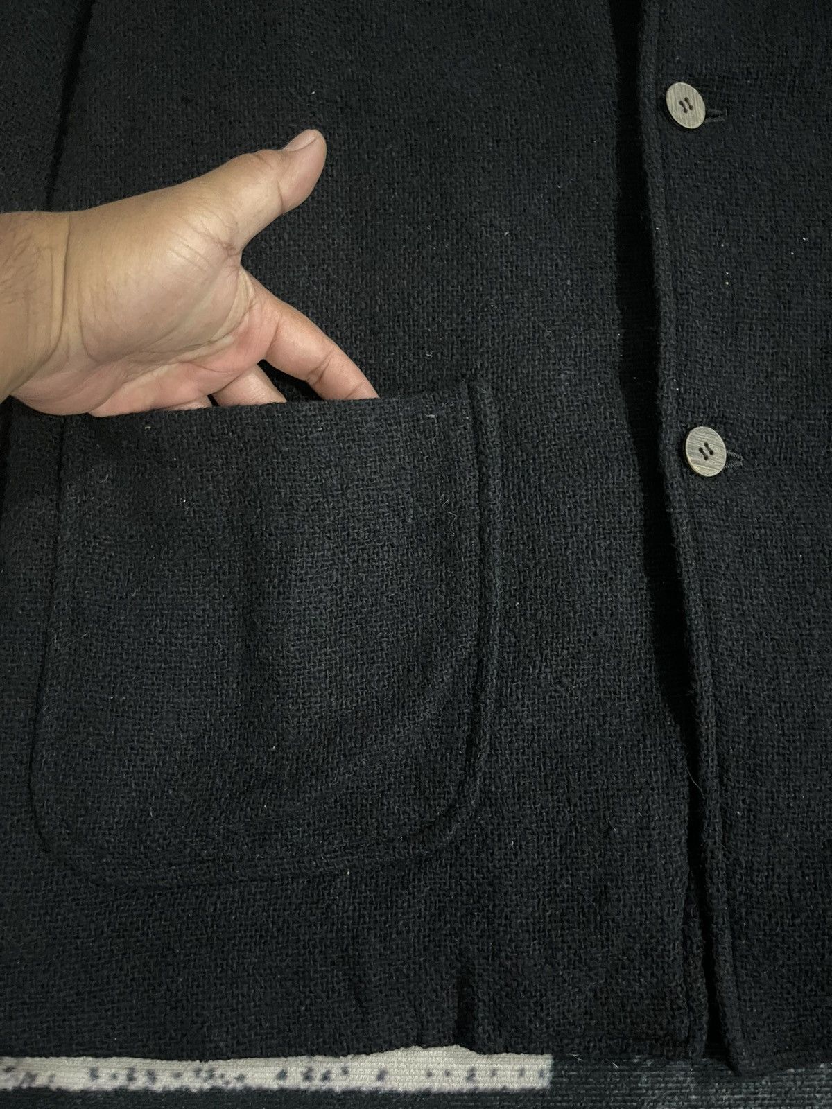 Yohji Yamamoto Vintage Workshop By Yohji Yamamoto Coat Jacket Size 50L - 7 Thumbnail