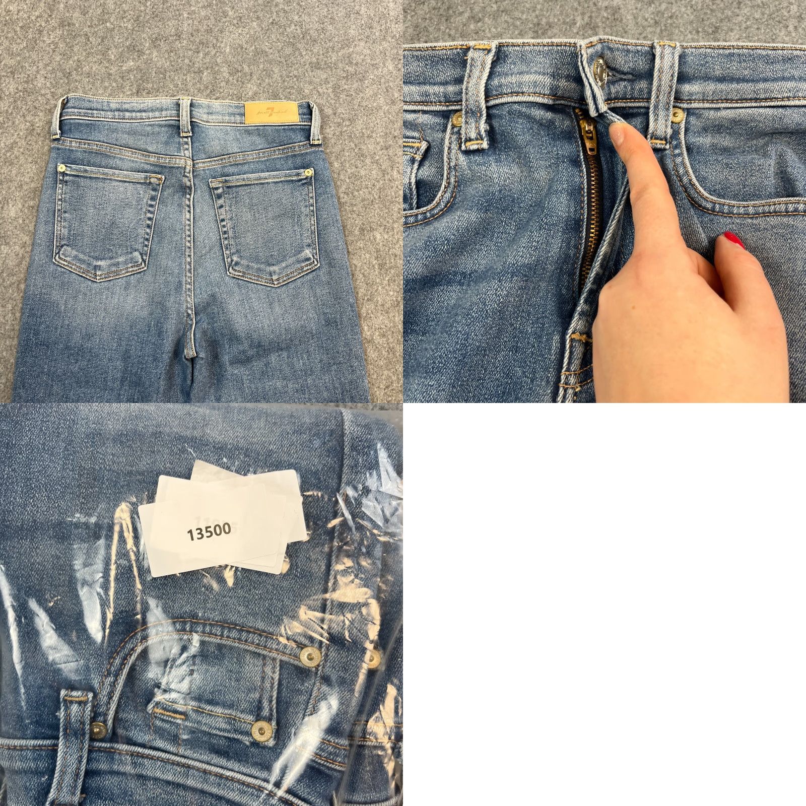 7 For All Mankind 7 For All Mankind Womens Jeans Bootcut Slim High Waist 8 Blue Denim 27 28in Inside Leg 28in 5-Pocket Styling Girls Womens Size 30" / US 8 / IT 44 - 9 Thumbnail