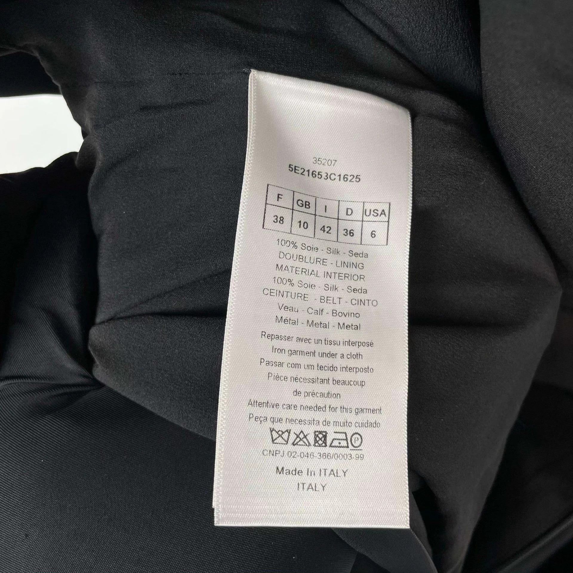 Dior Dior Black Dress 38 Size S / US 4 / IT 40 - 4 Thumbnail