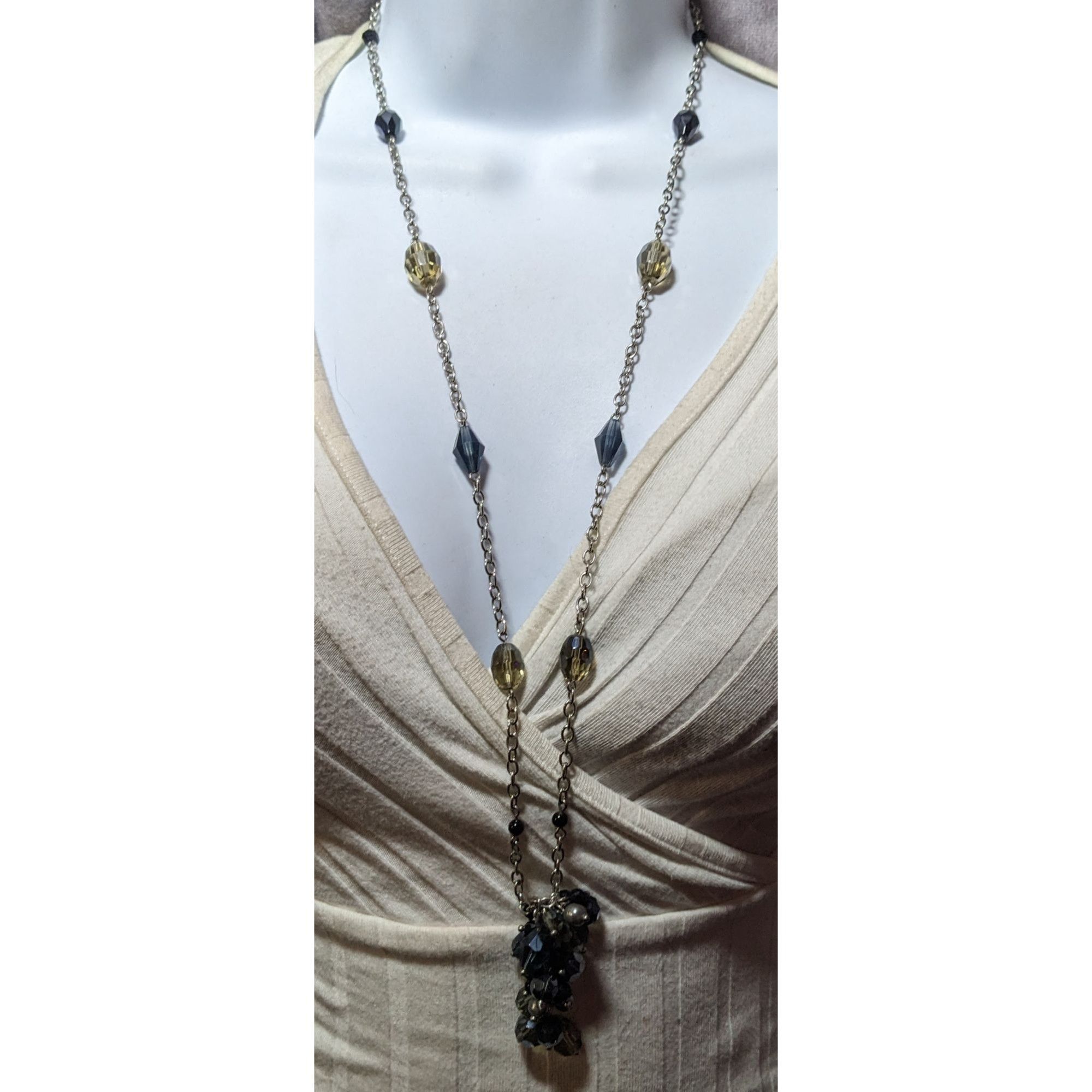 Other Lia Sophia Glass Beaded Cluster Station Necklace Size ONE SIZE - 2 Thumbnail