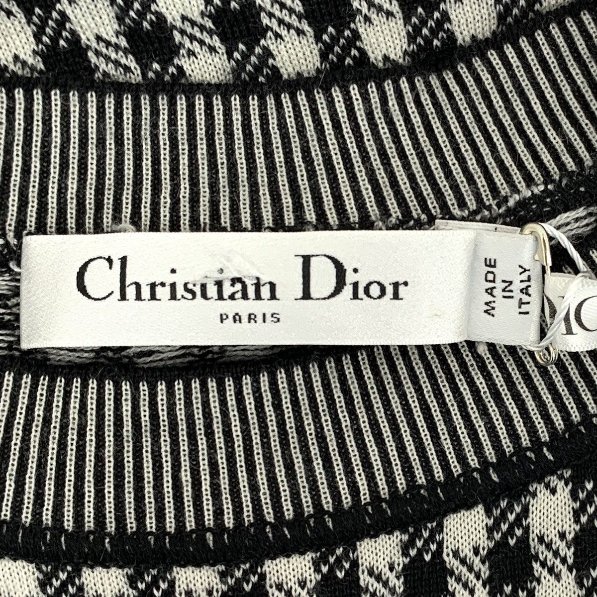 Dior Dior Checkered Cashmere Knit Short Sleeve K26WX Size XS / US 0-2 / IT 36-38 - 5 Thumbnail