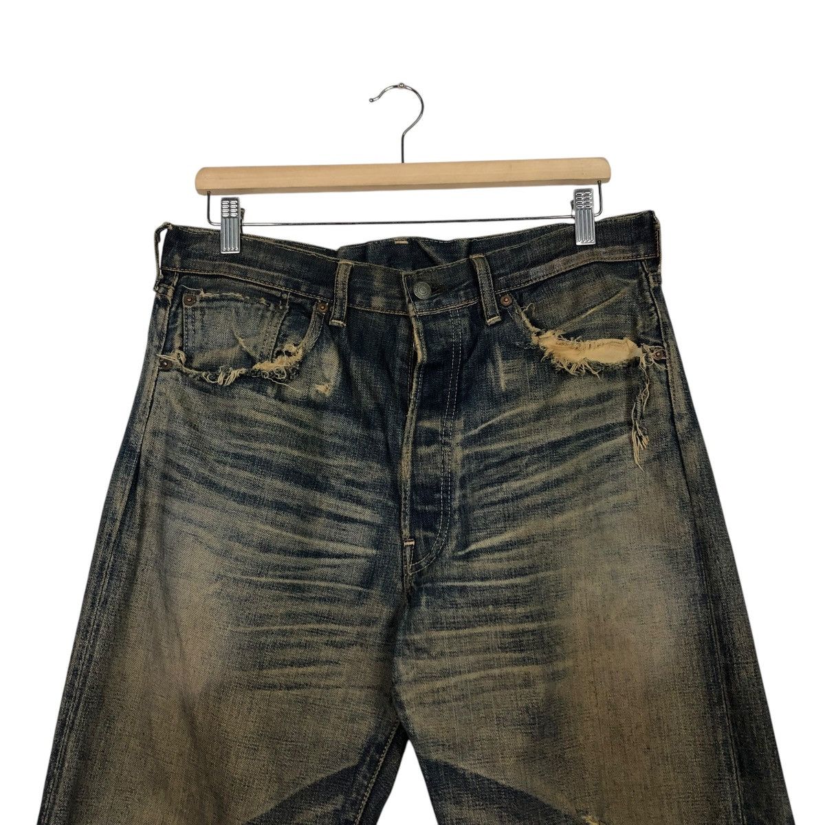 Levi's 🔥VINTAGE REPRODUCTION LEVI’S BIG E REDLINE DENIM LOT 501 Size US 34 / EU 50 - 5 Thumbnail