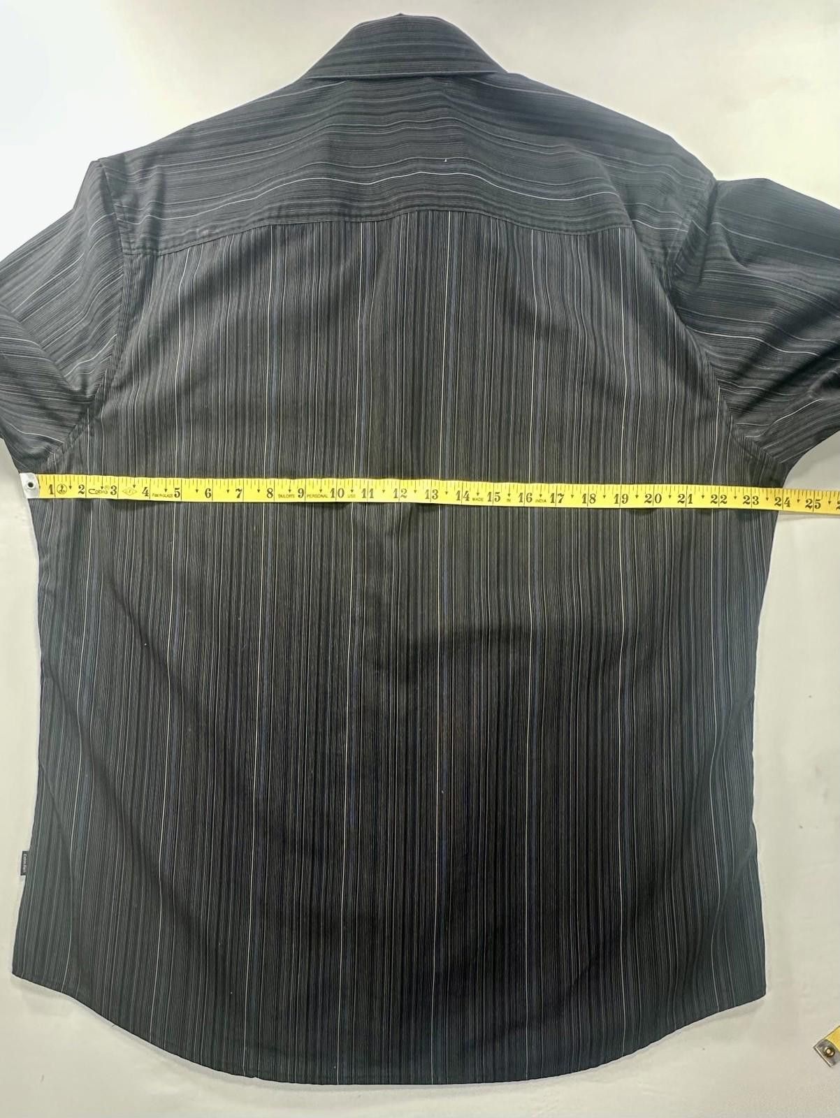 Calvin Klein Calvin Klein Slim Fit 100% Cotton Button-Up Black Mens XL Size US XL / EU 56 / 4 - 4 Thumbnail