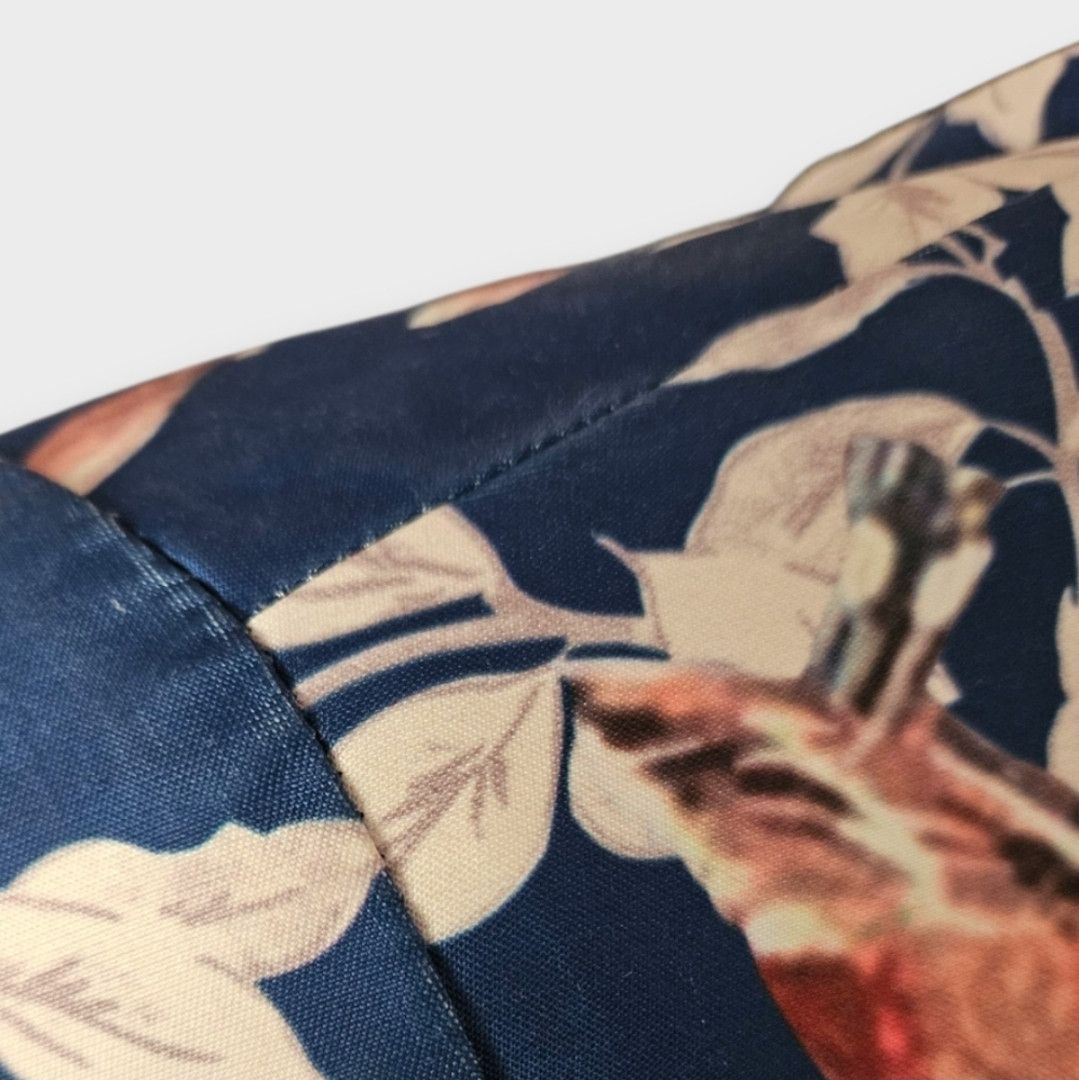 Dolce & Gabbana Dolce & Gabbana Blue Bird Floral Bomber Jacket Size XS / US 0-2 / IT 36-38 - 5 Thumbnail